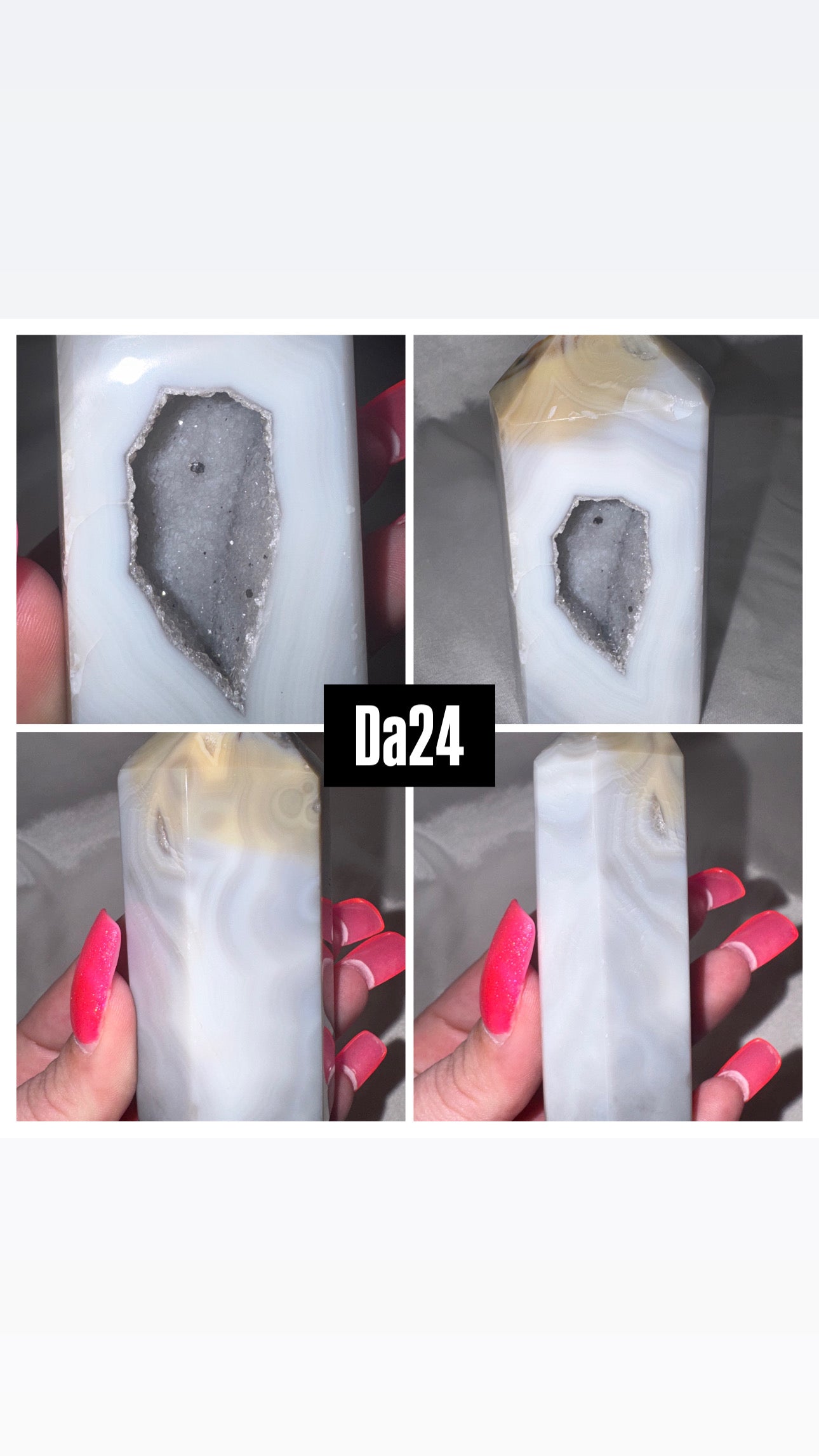 Druzy Agate Tower