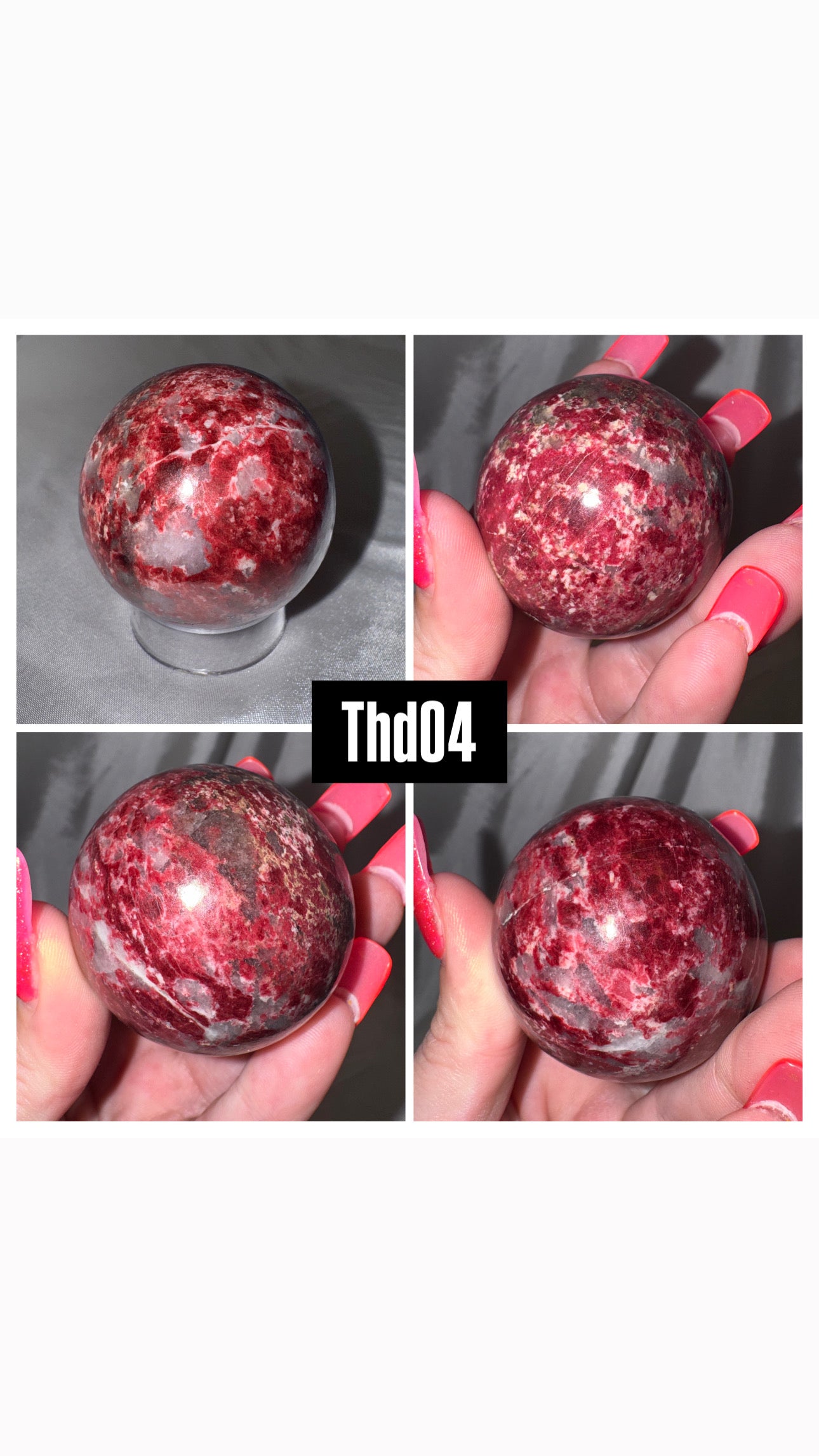 Thulite Sphere