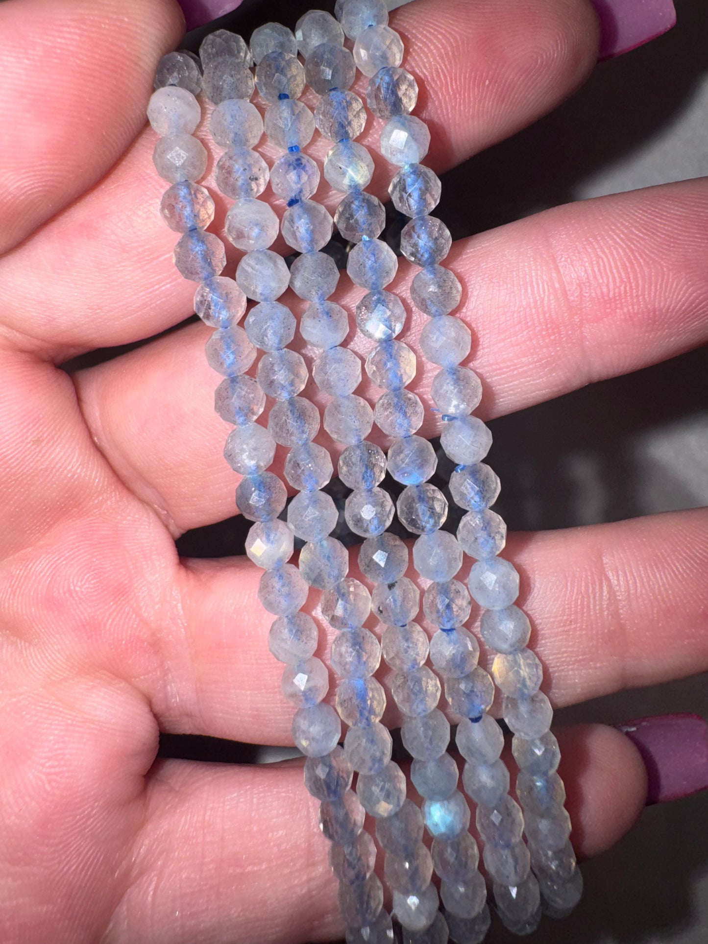Crystal Faceted Bracelet (4mm)