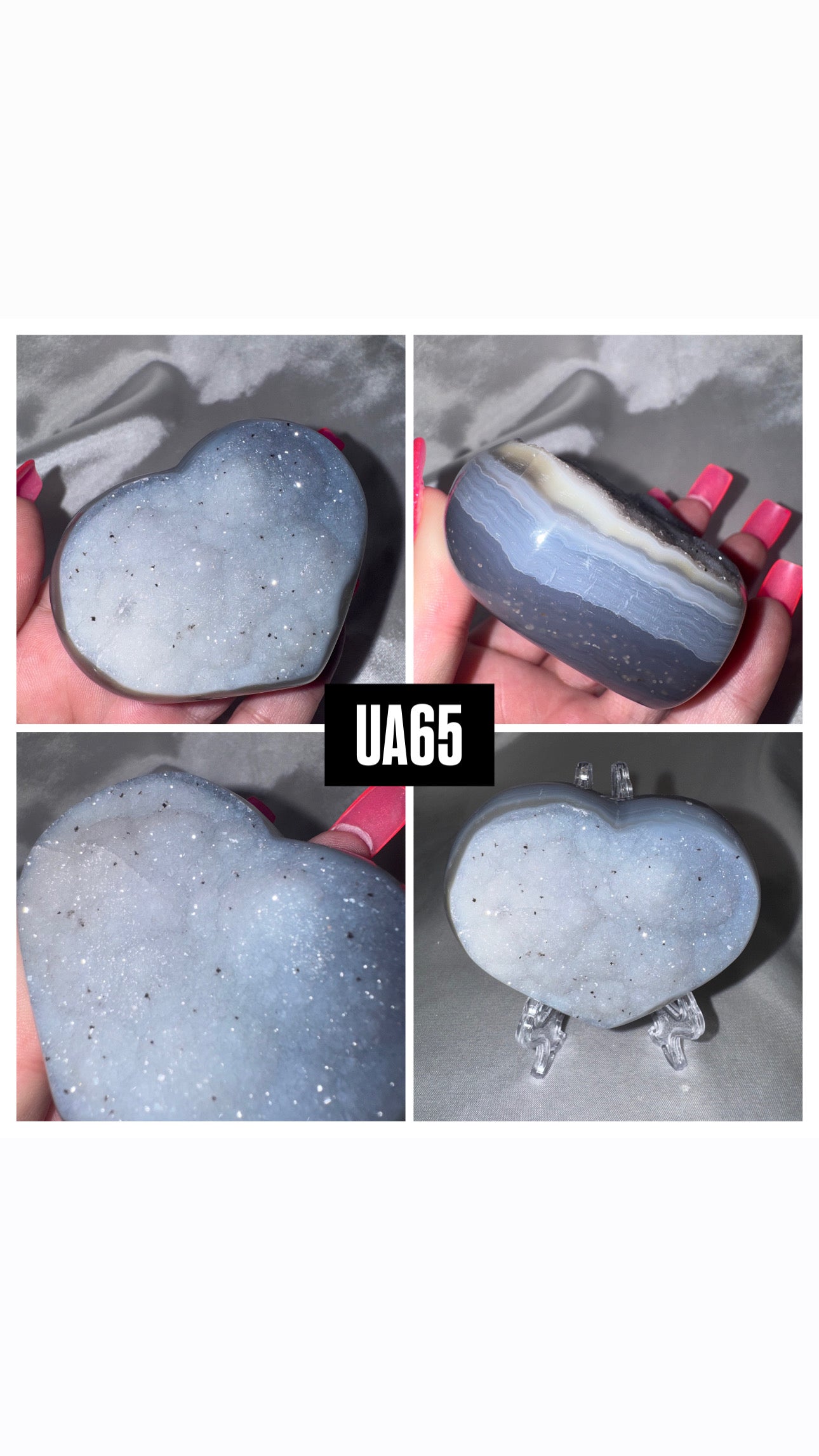 Uruguay Amethyst Heart