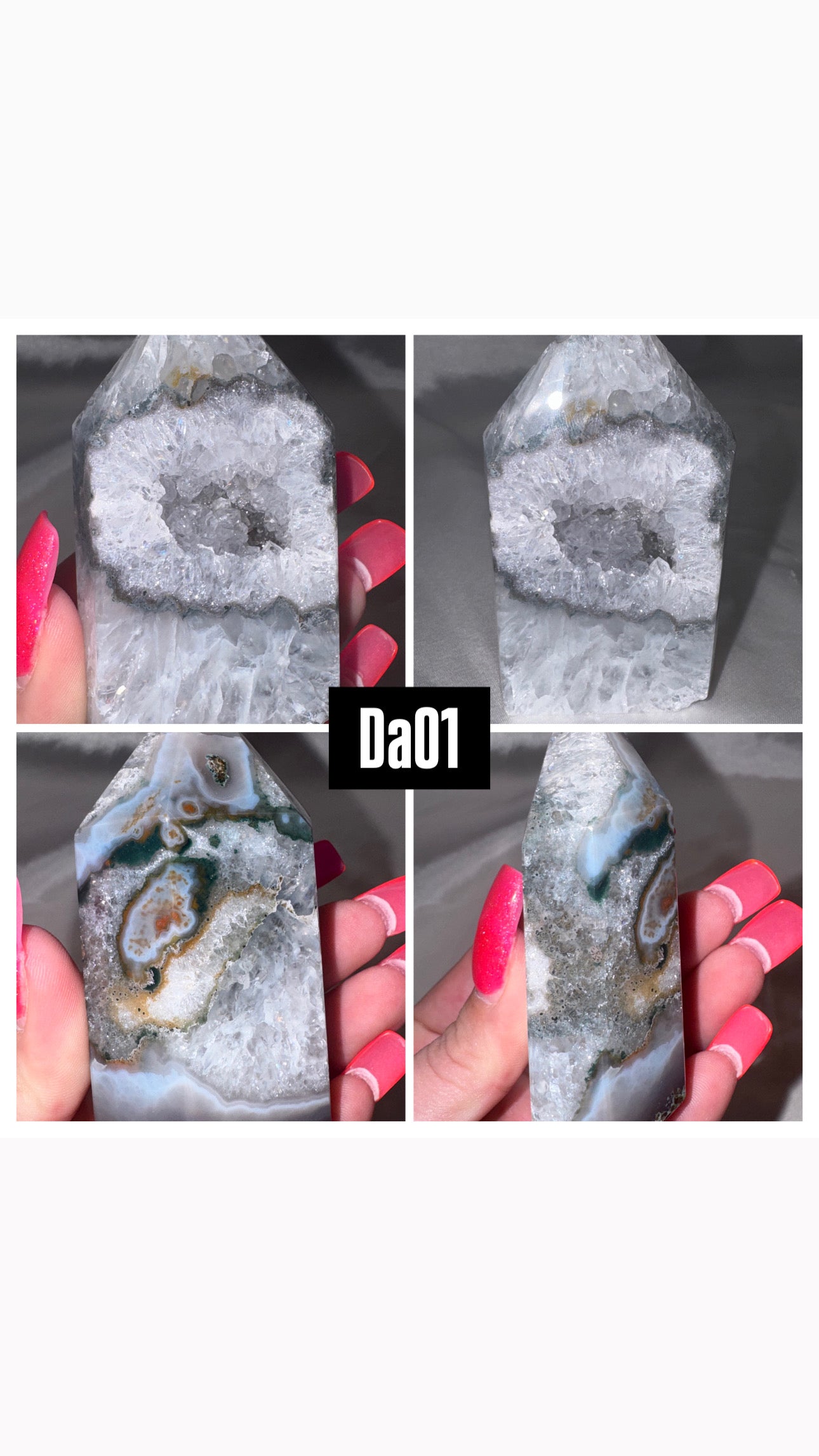 Druzy Agate Tower