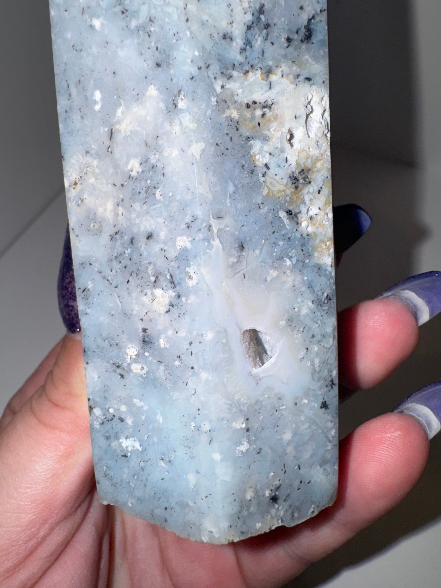 Dendritic Blue Opal Large Tower