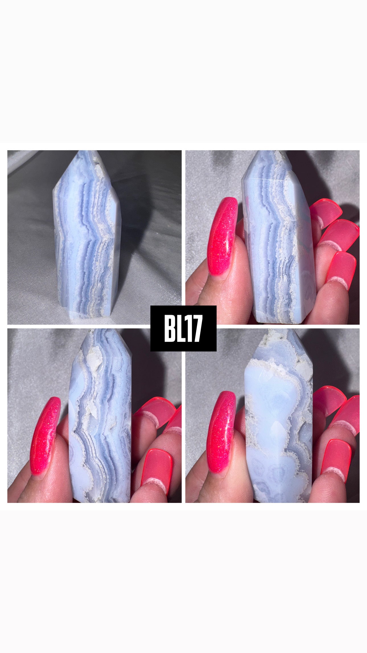 Blue Lace Agate Tower