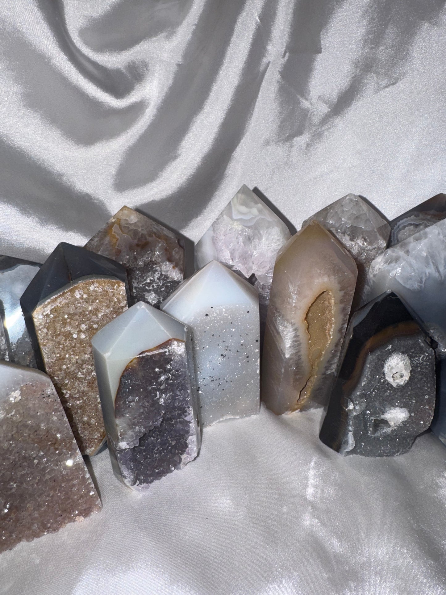 Druzy Agate Tower