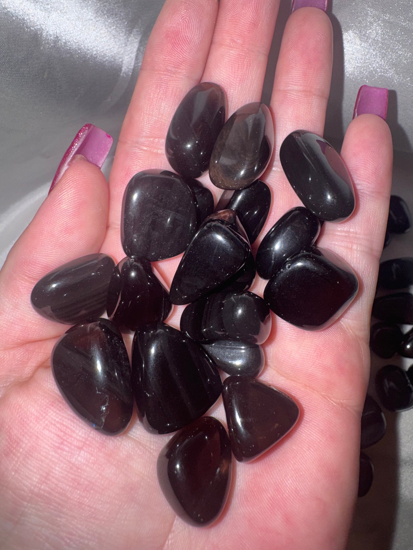 Midnight Lace Obsidian Tumble