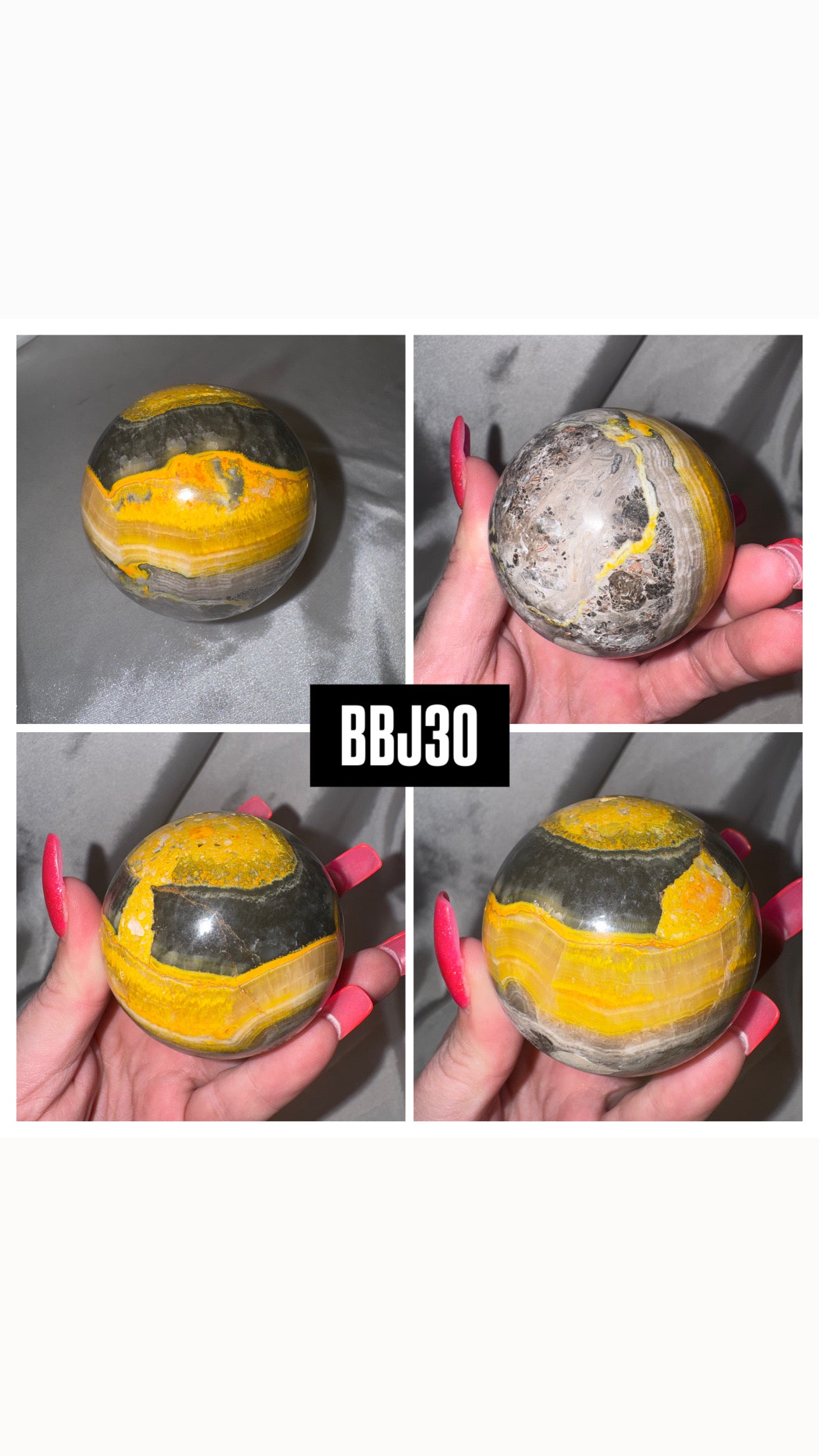Bumblebee Jasper AAA Large Sphere