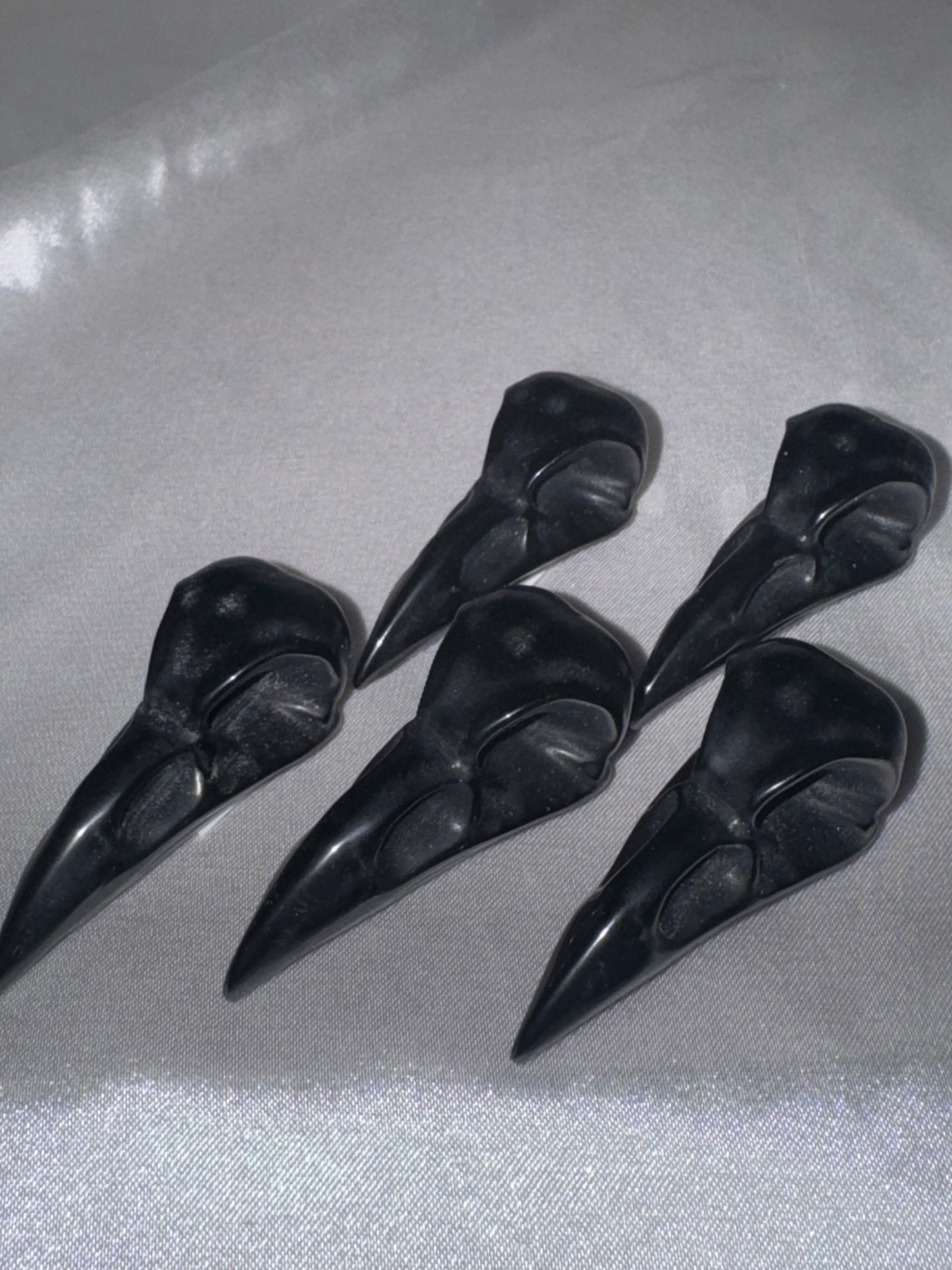 Obsidian Bird Skull