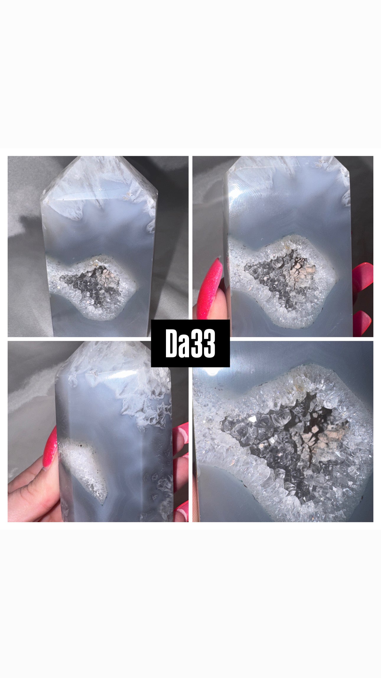Druzy Agate Tower