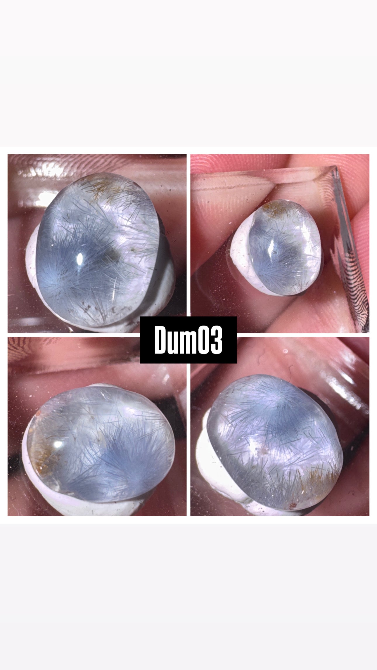 Dumortierite Quartz Rare Polished