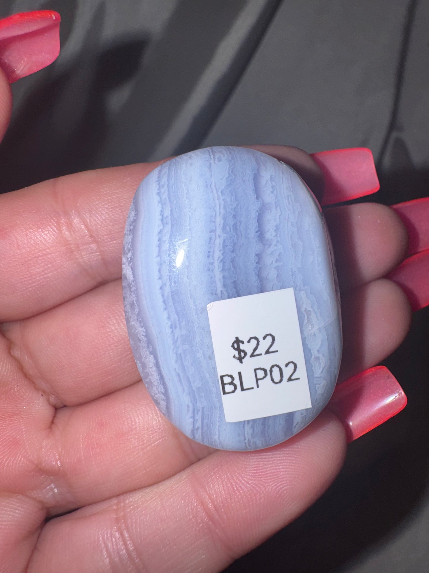 Blue Lace Agate Palmstone (last one!)