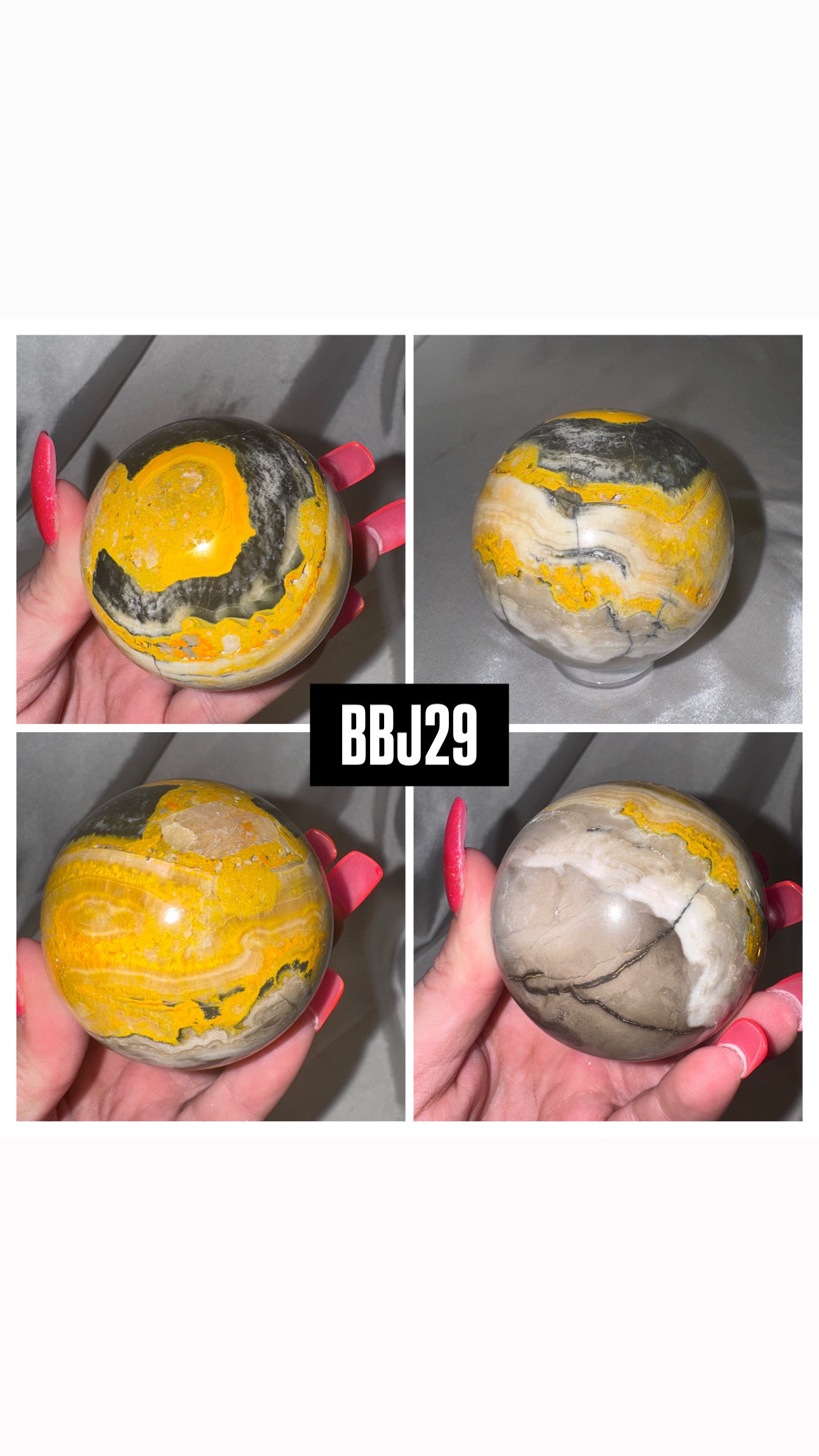 Bumblebee Jasper AAA Large Sphere