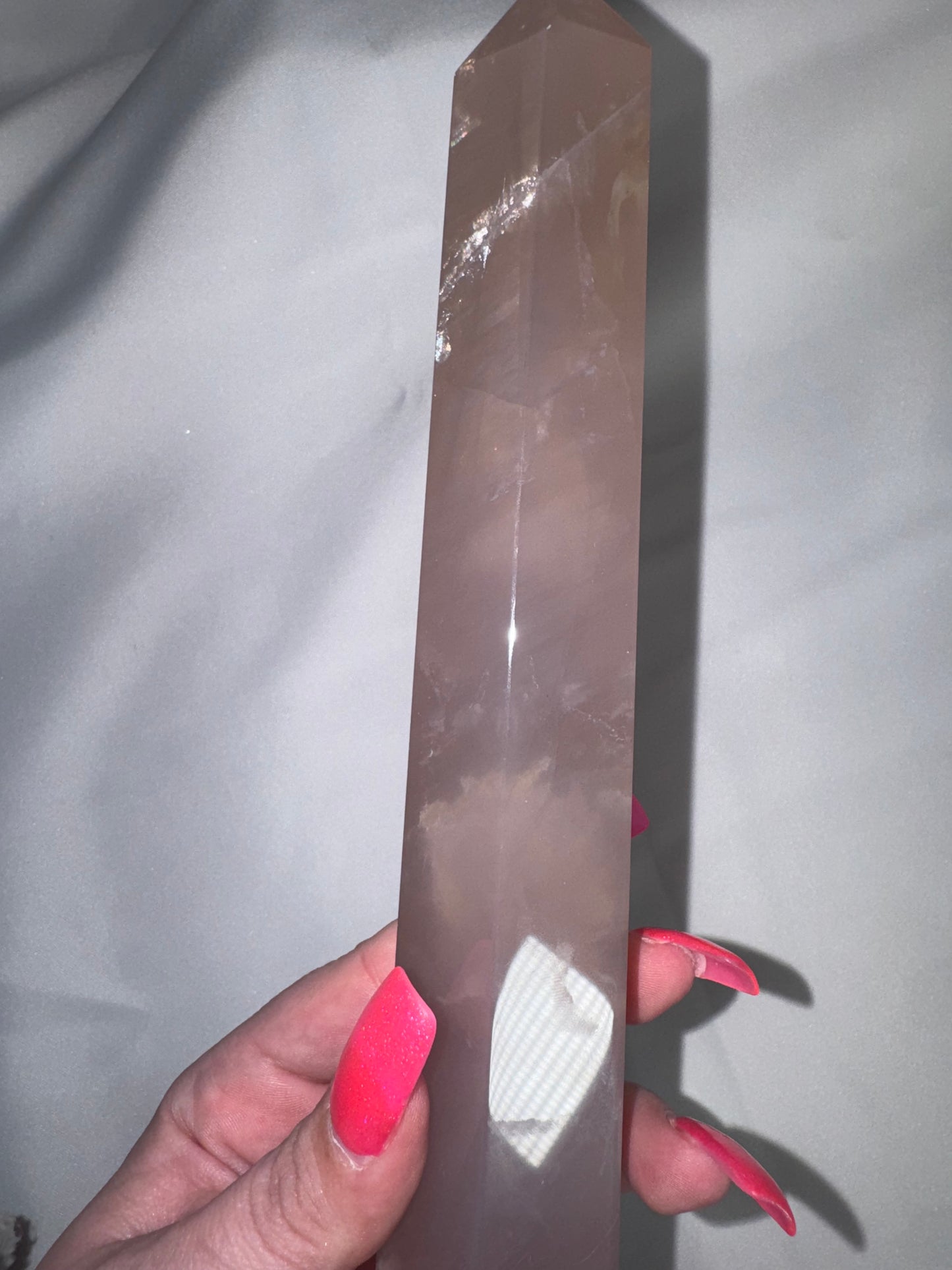 Lavender Rose Quartz AAA XL Tower