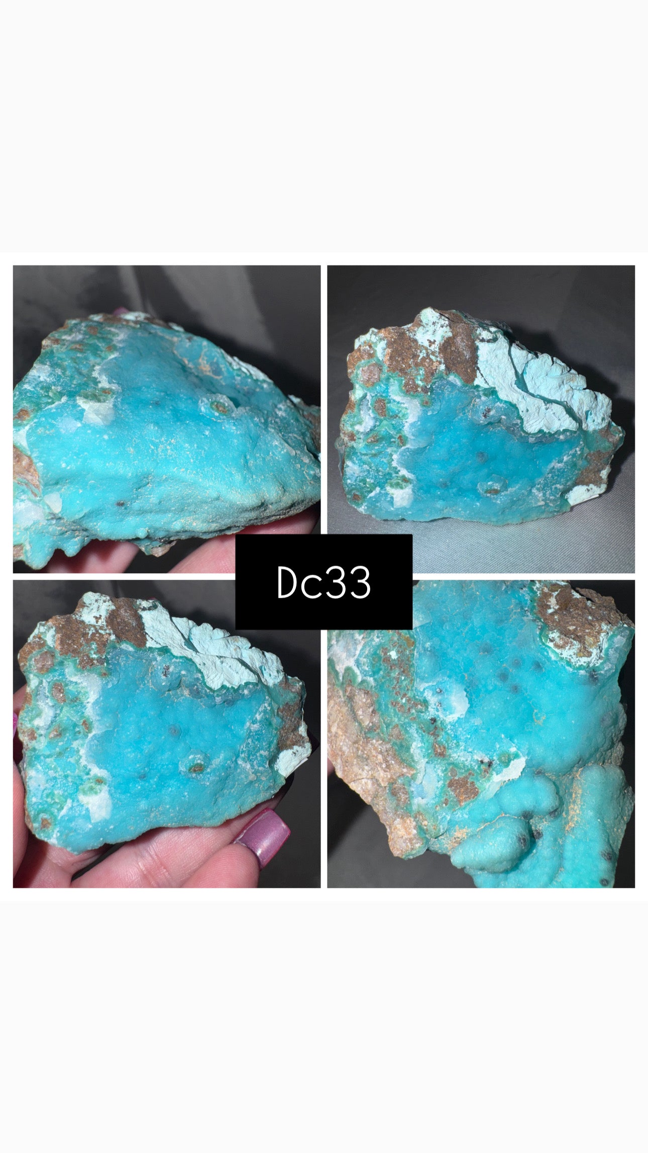 Blue Chrysocolla Specimen