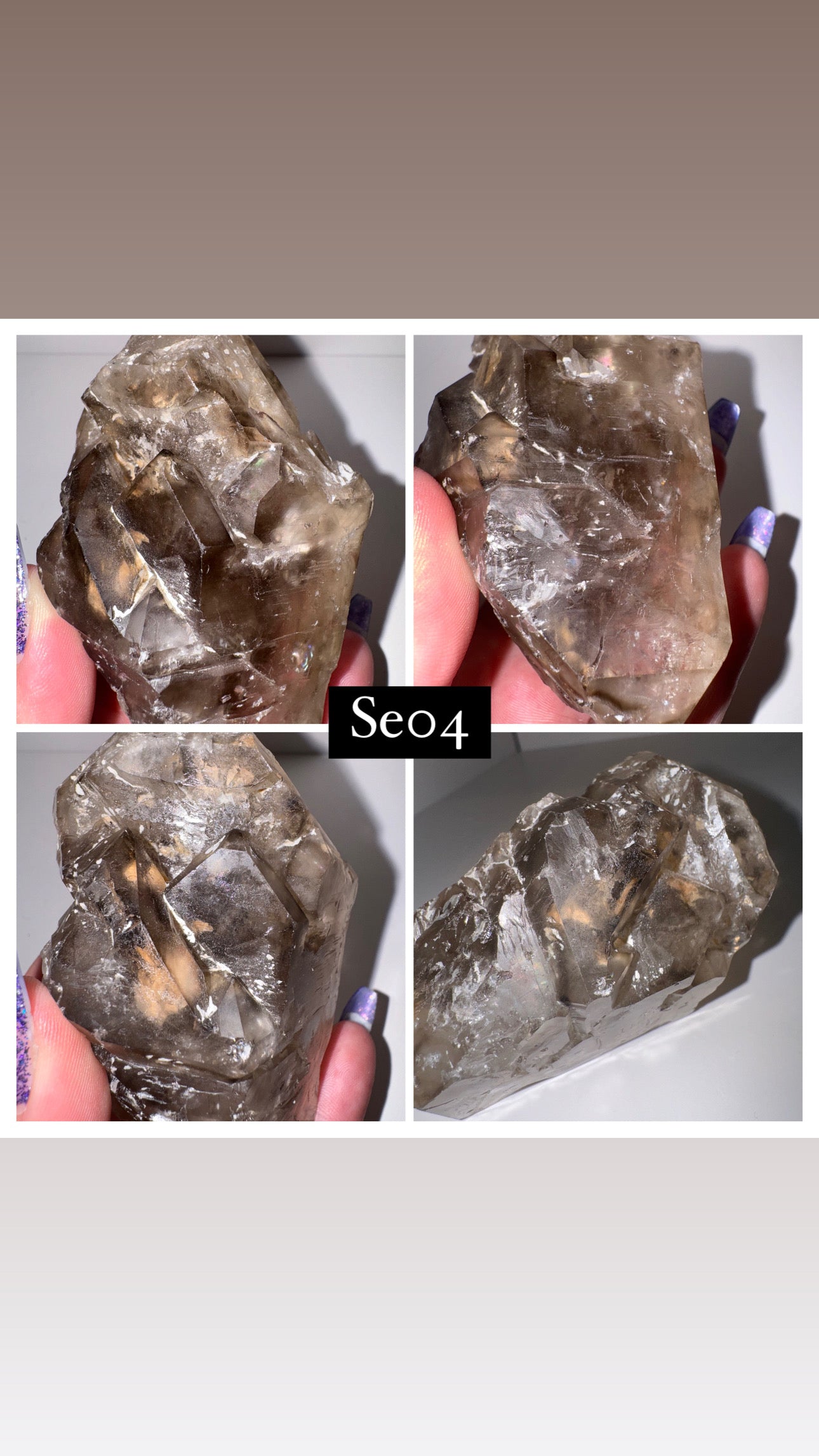 Smoky Quartz Elestial