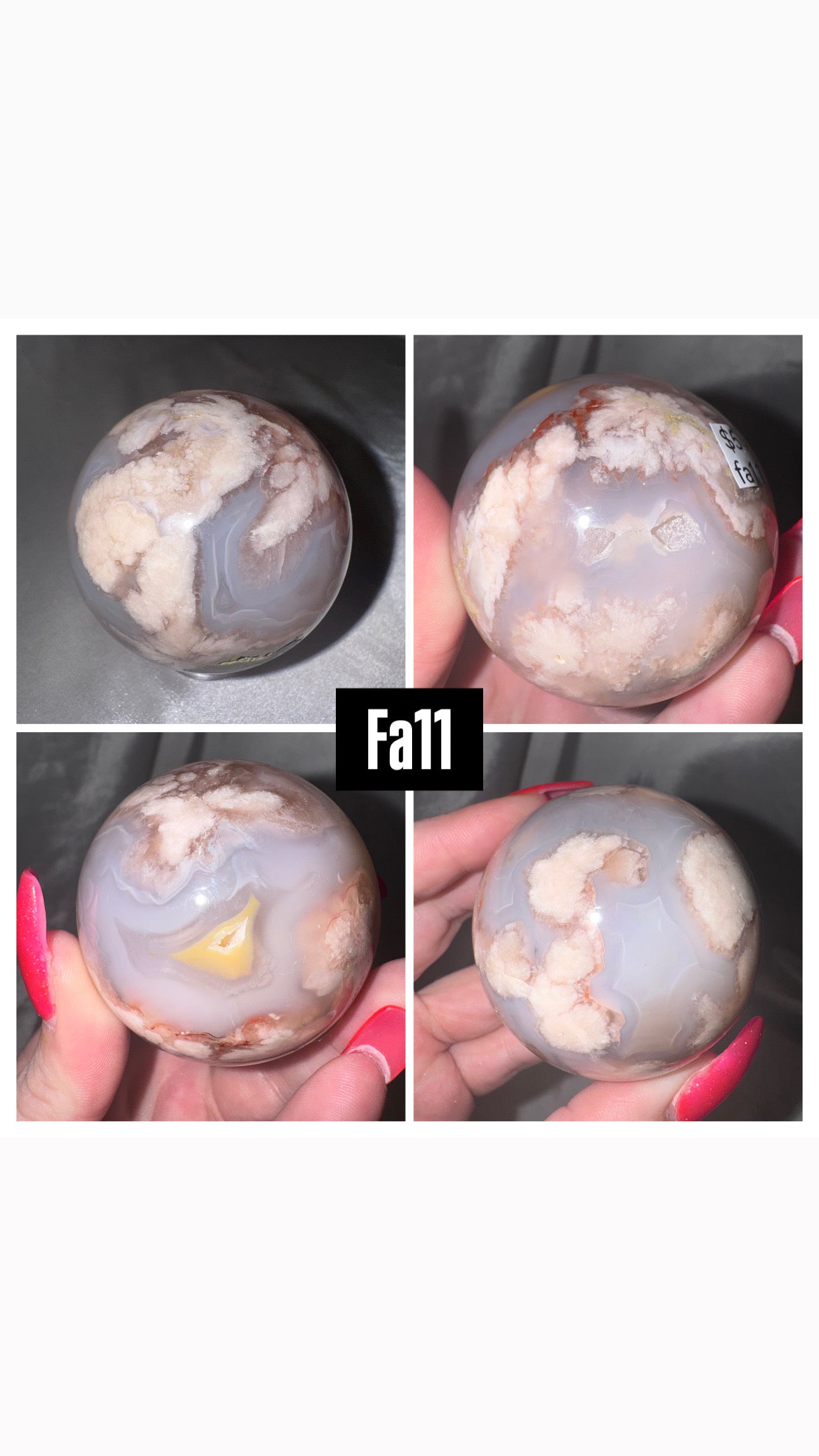 Flower Agate Sphere
