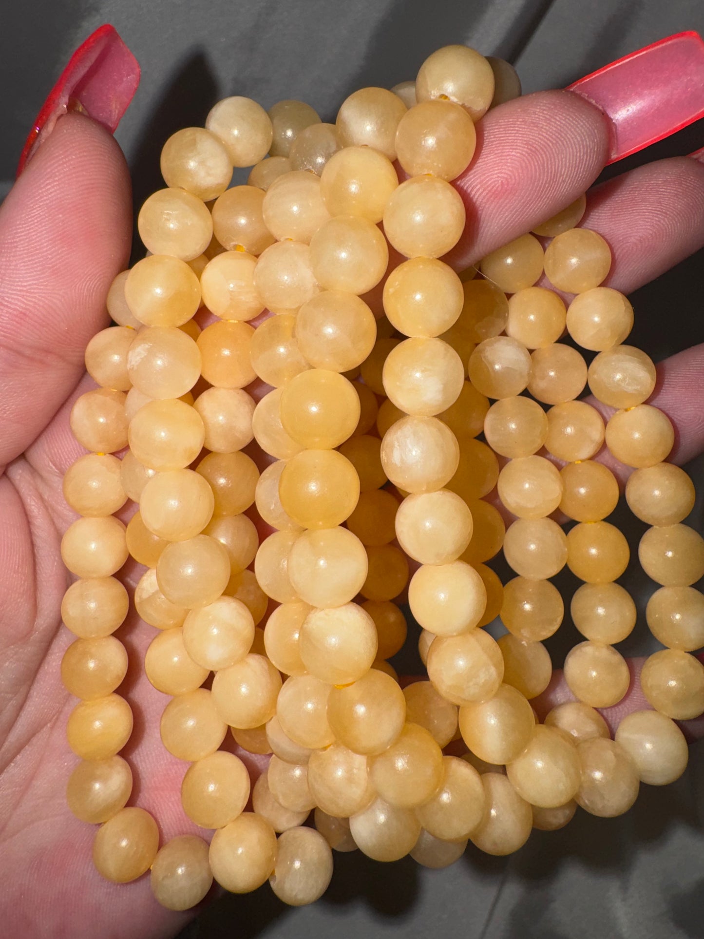 Orange Calcite 8mm Bracelet
