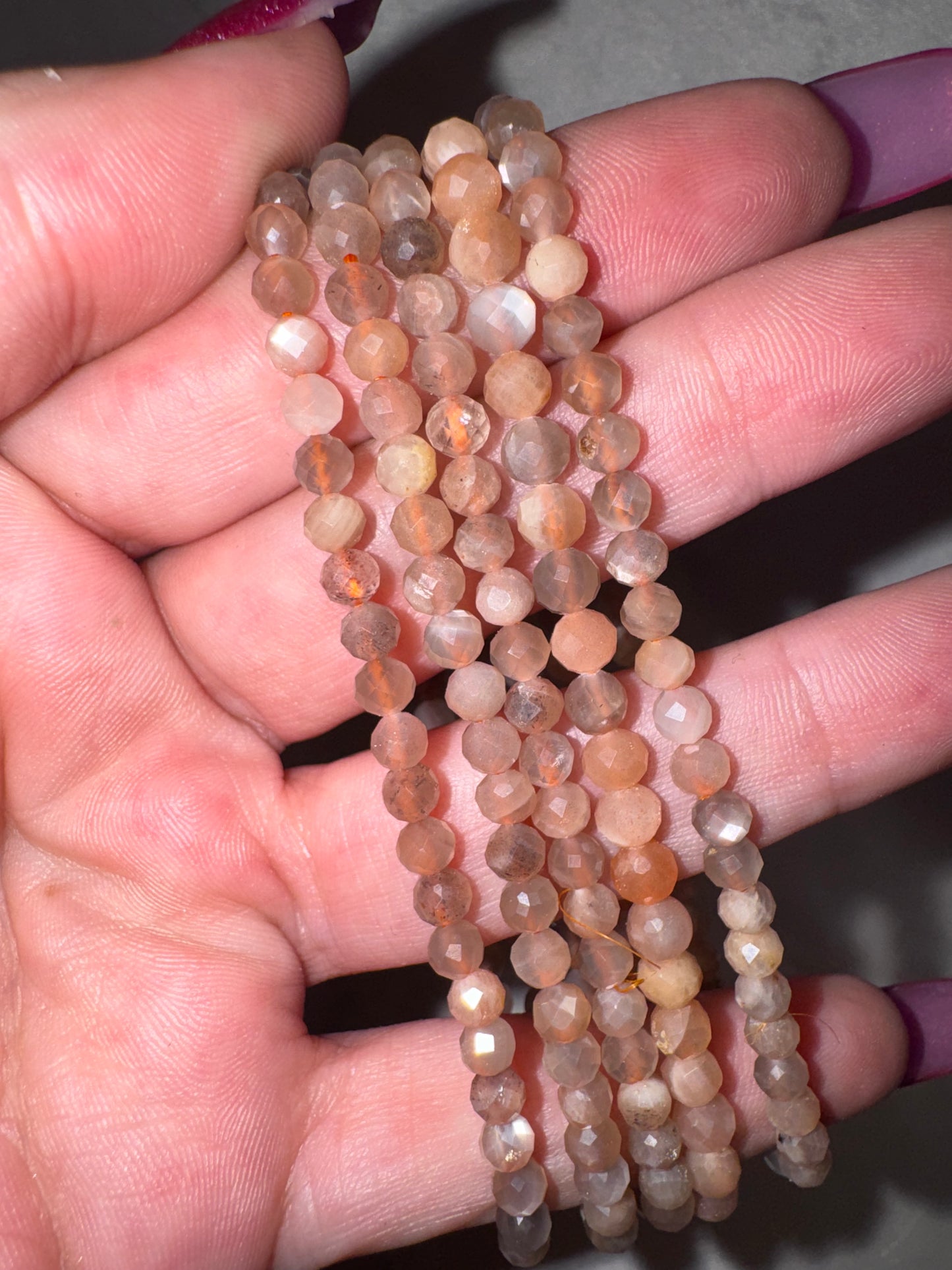 Crystal Faceted Bracelet (4mm)