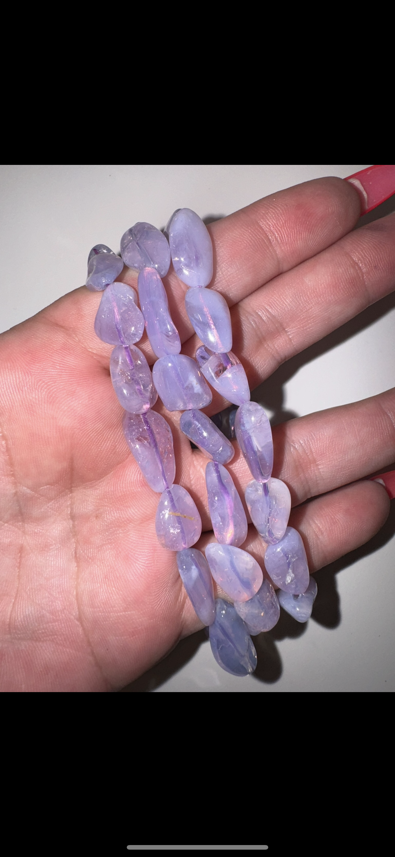 Rare Lavender Moon Quartz bracelet