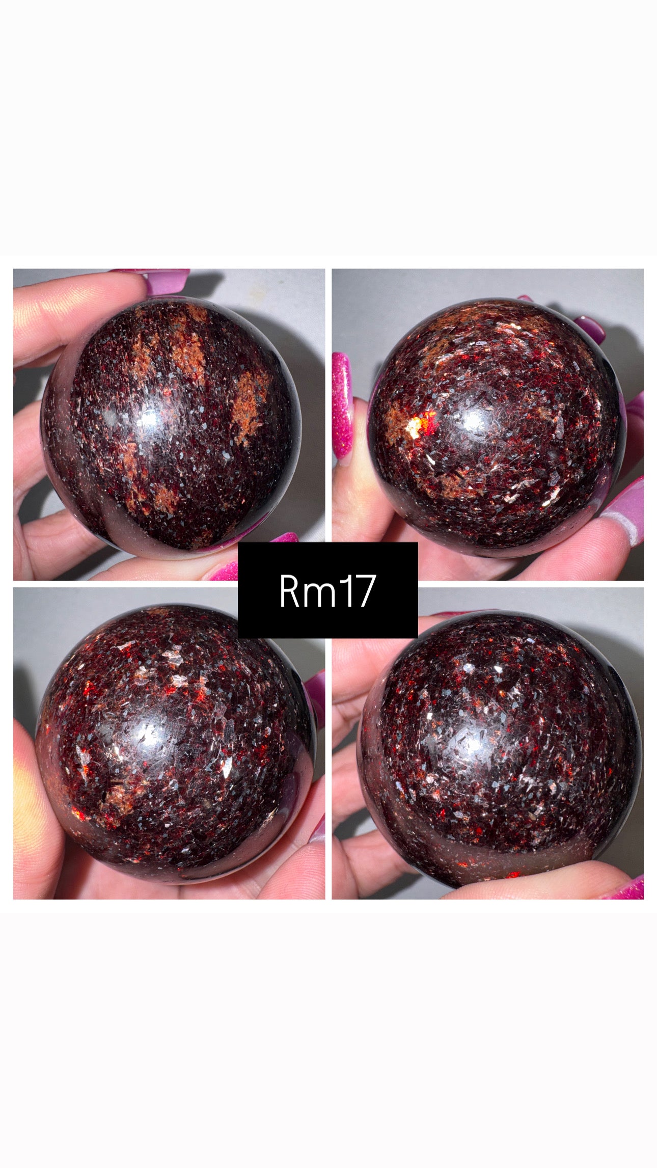 Red Mica Large Sphere