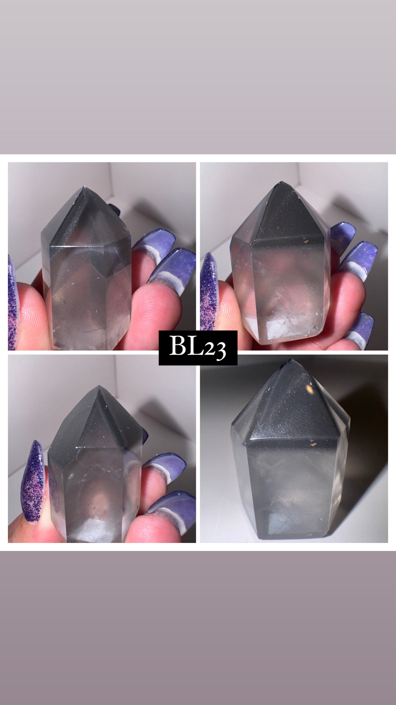 Black Lithium Quartz Tower