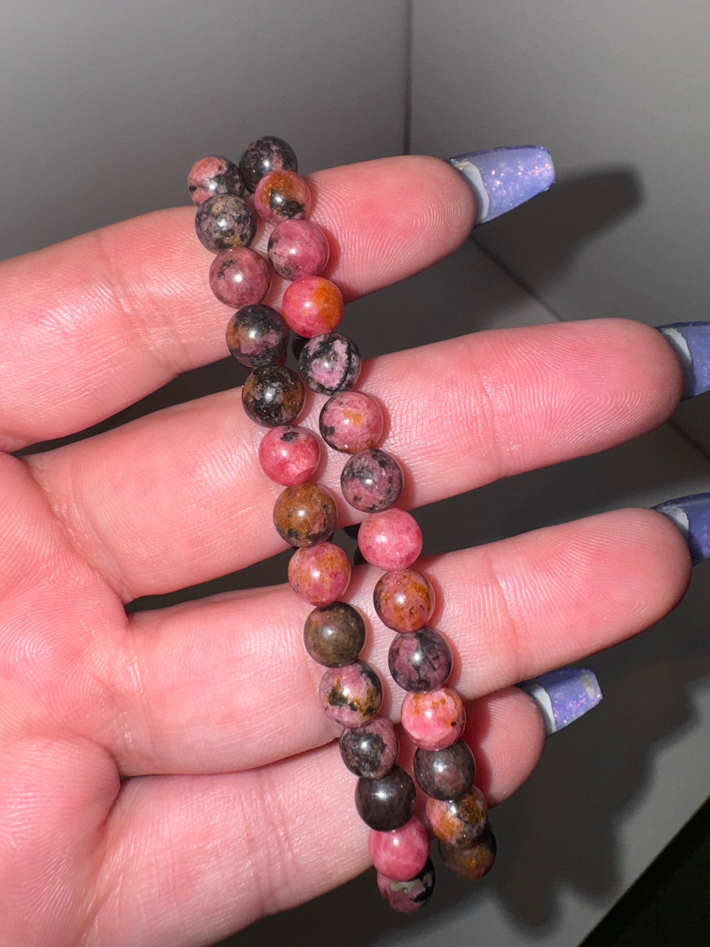 Rhodonite AA 6mm Bracelet