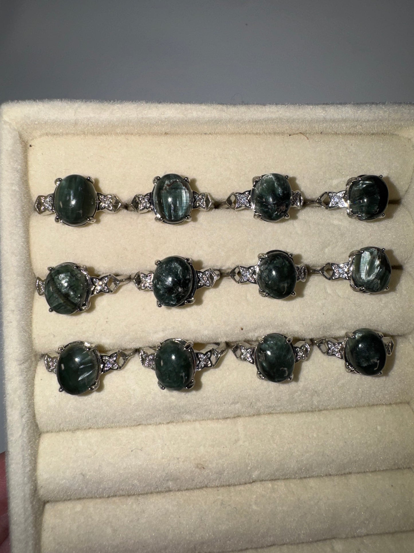 Seraphinite Adjustable Ring