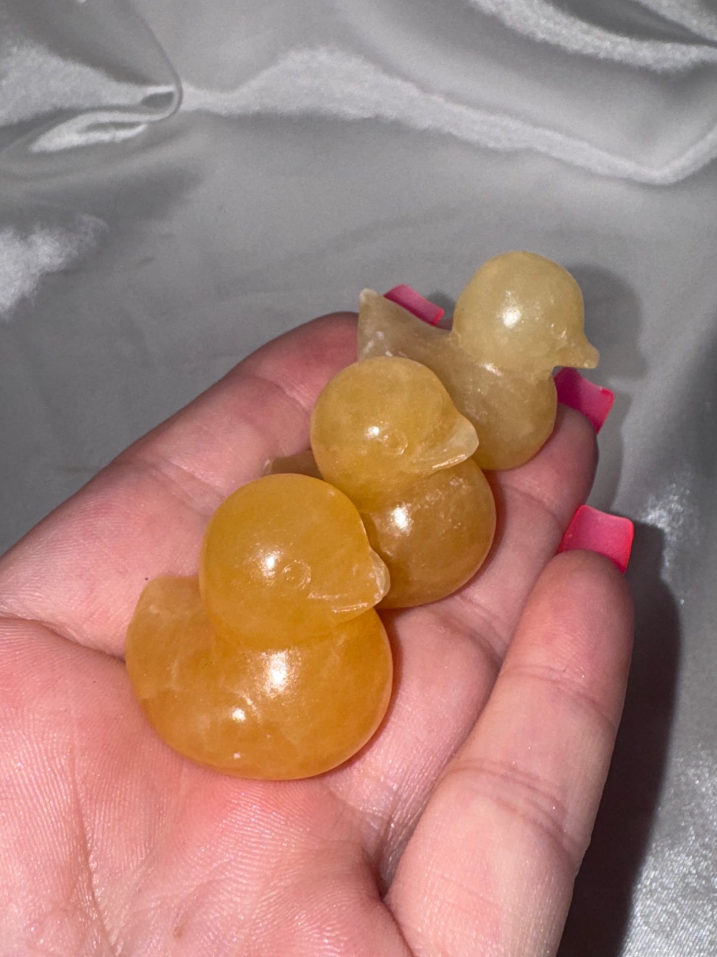 Yellow Calcite Small Duck