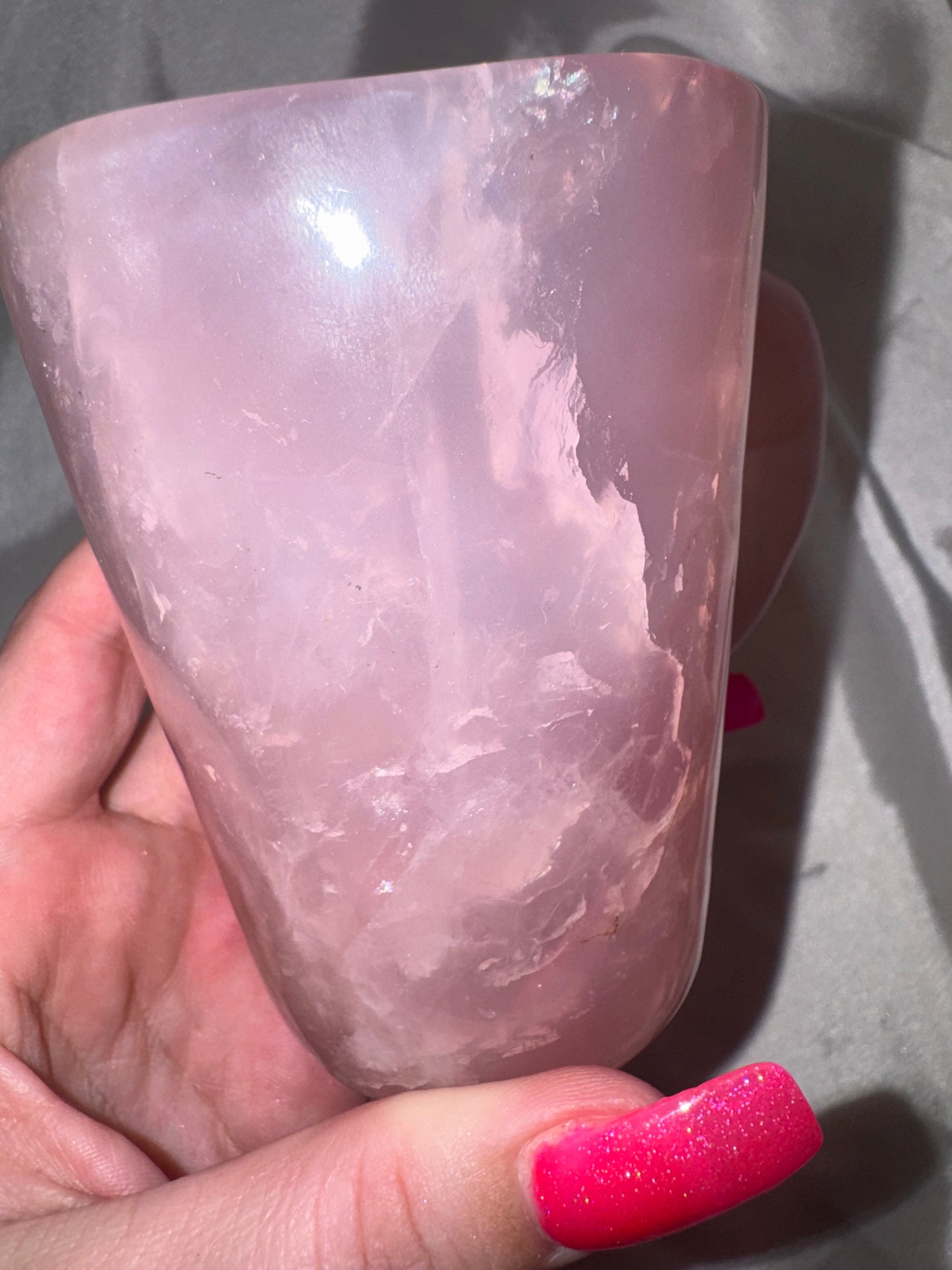 Rose Quartz AAA XL Mug, Spoon, Plate Set