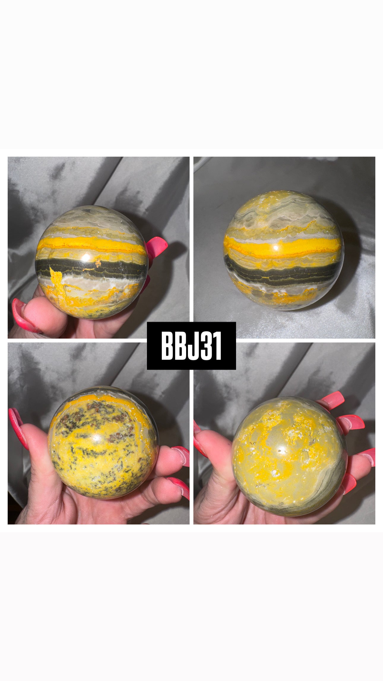 Bumblebee Jasper AAA Large Sphere