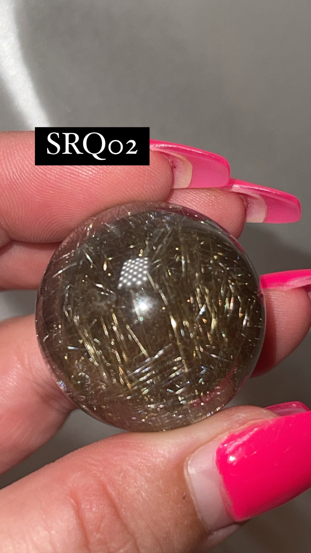 Silver Rutile Quartz AAA Sphere