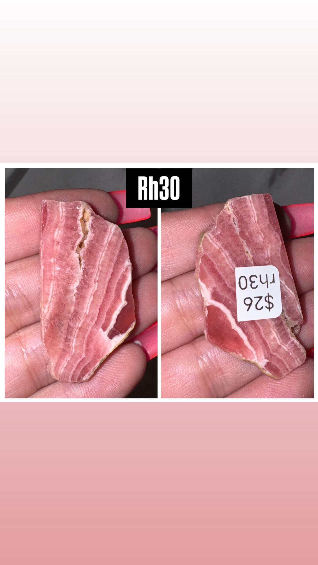 Rhodochrosite AAA Slab