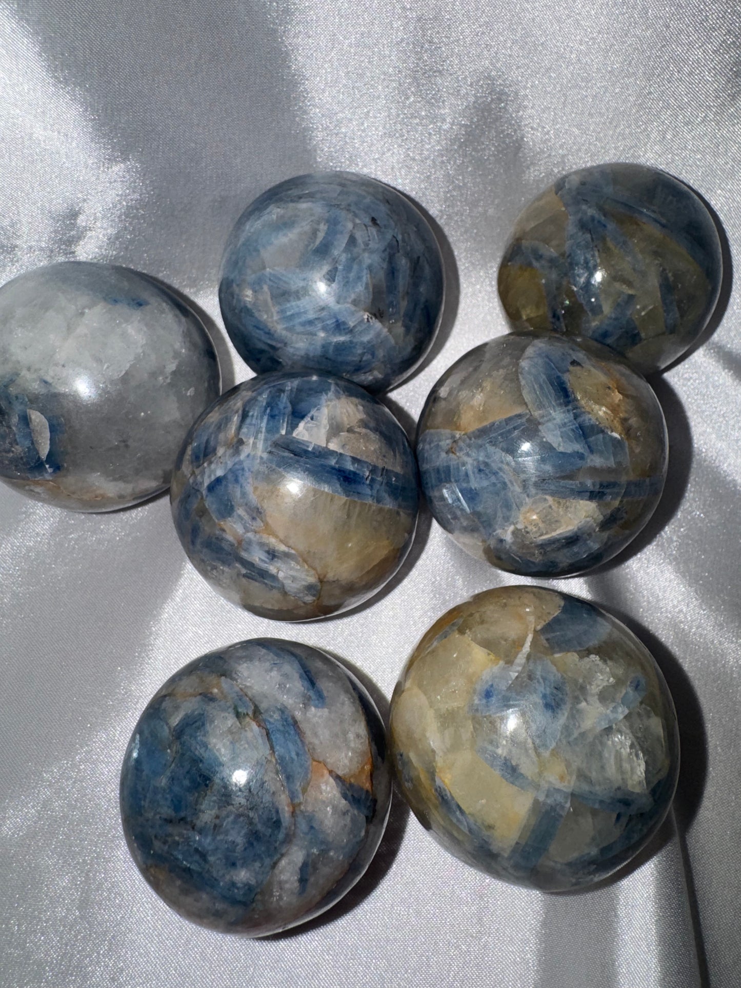 Blue Kyanite & Quartz Sphere