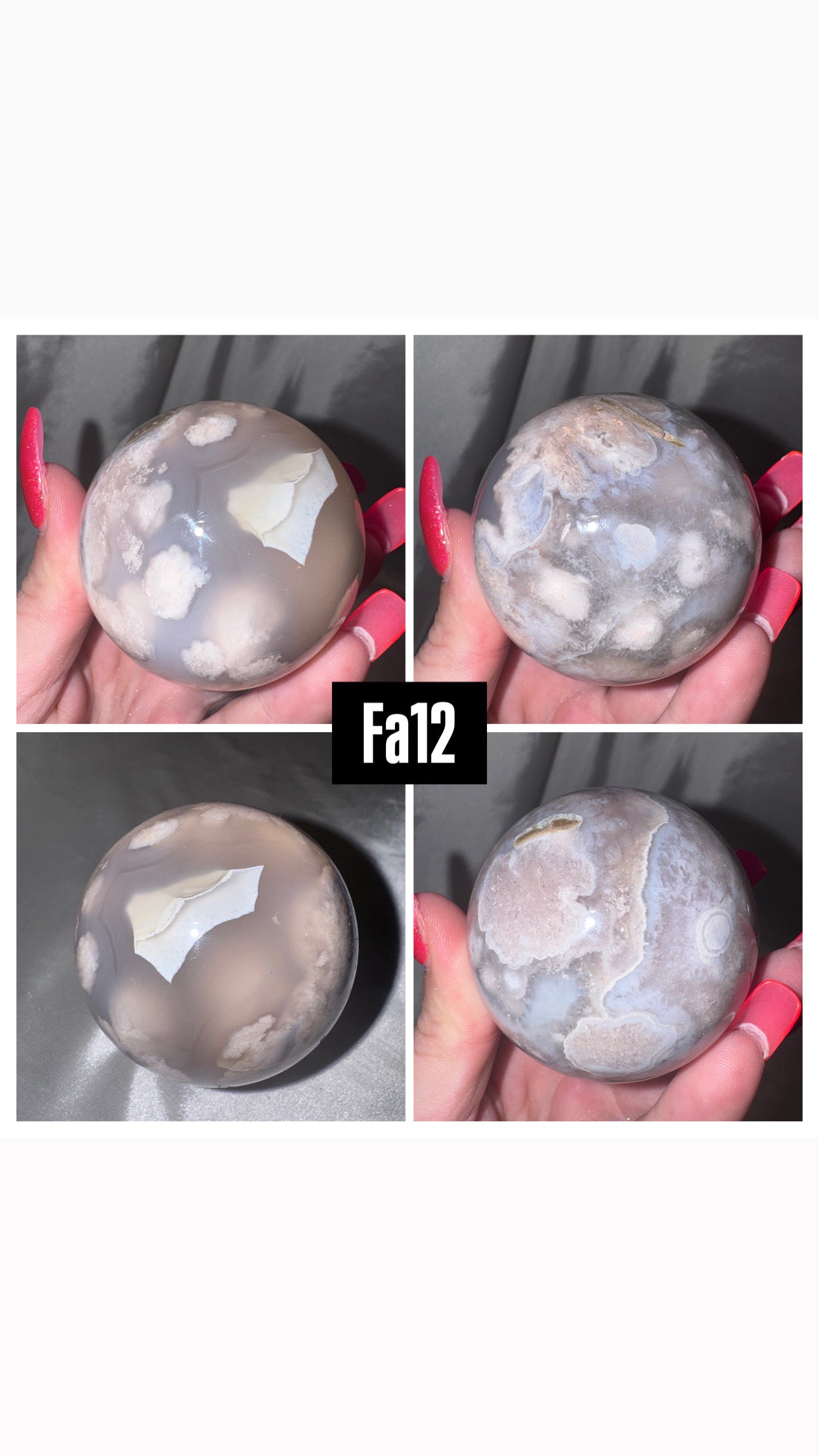 Flower Agate Sphere