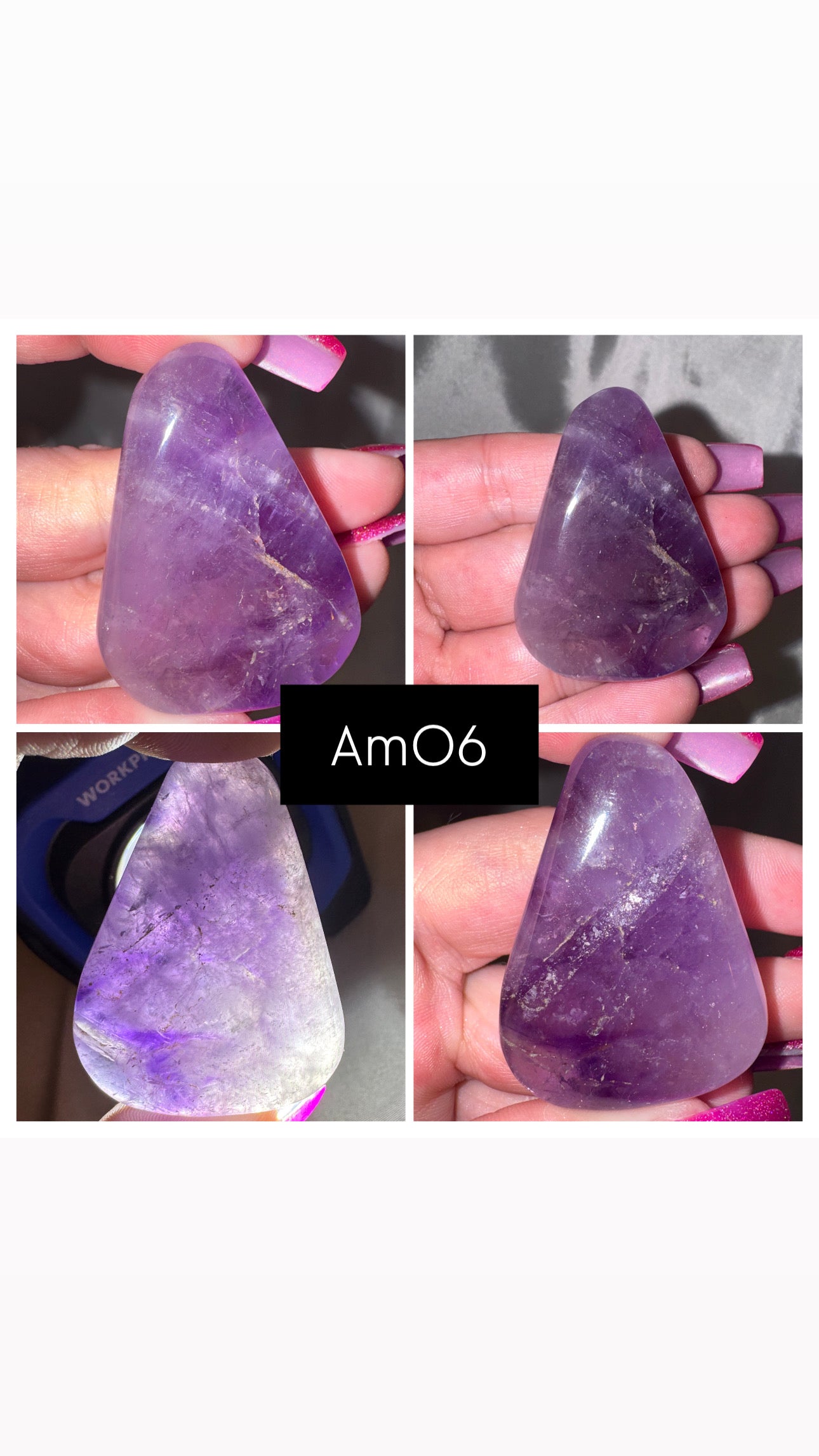 Phantom Amethyst AA Palmstone