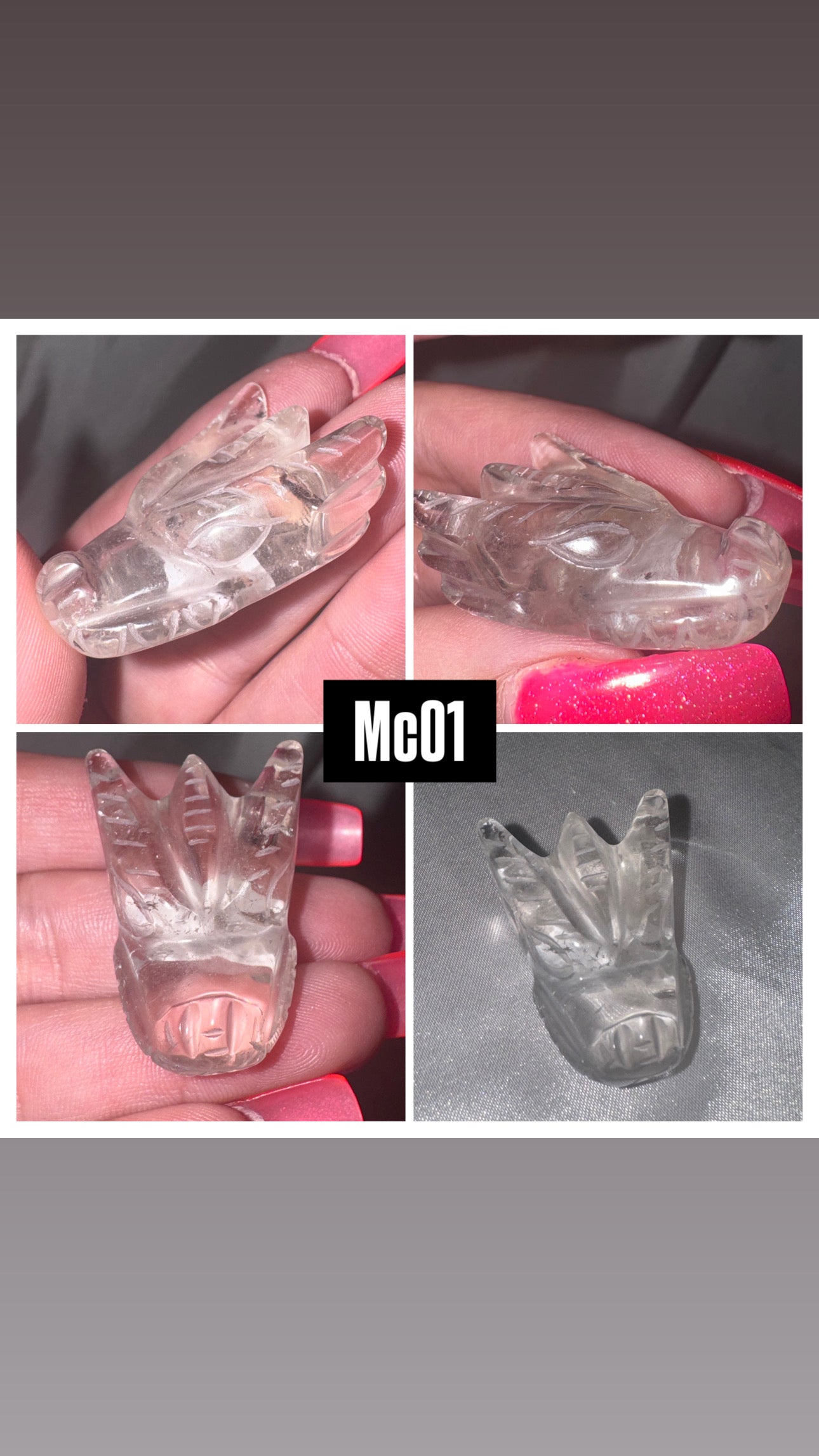 Lemurian AAA Master Carved Dragon