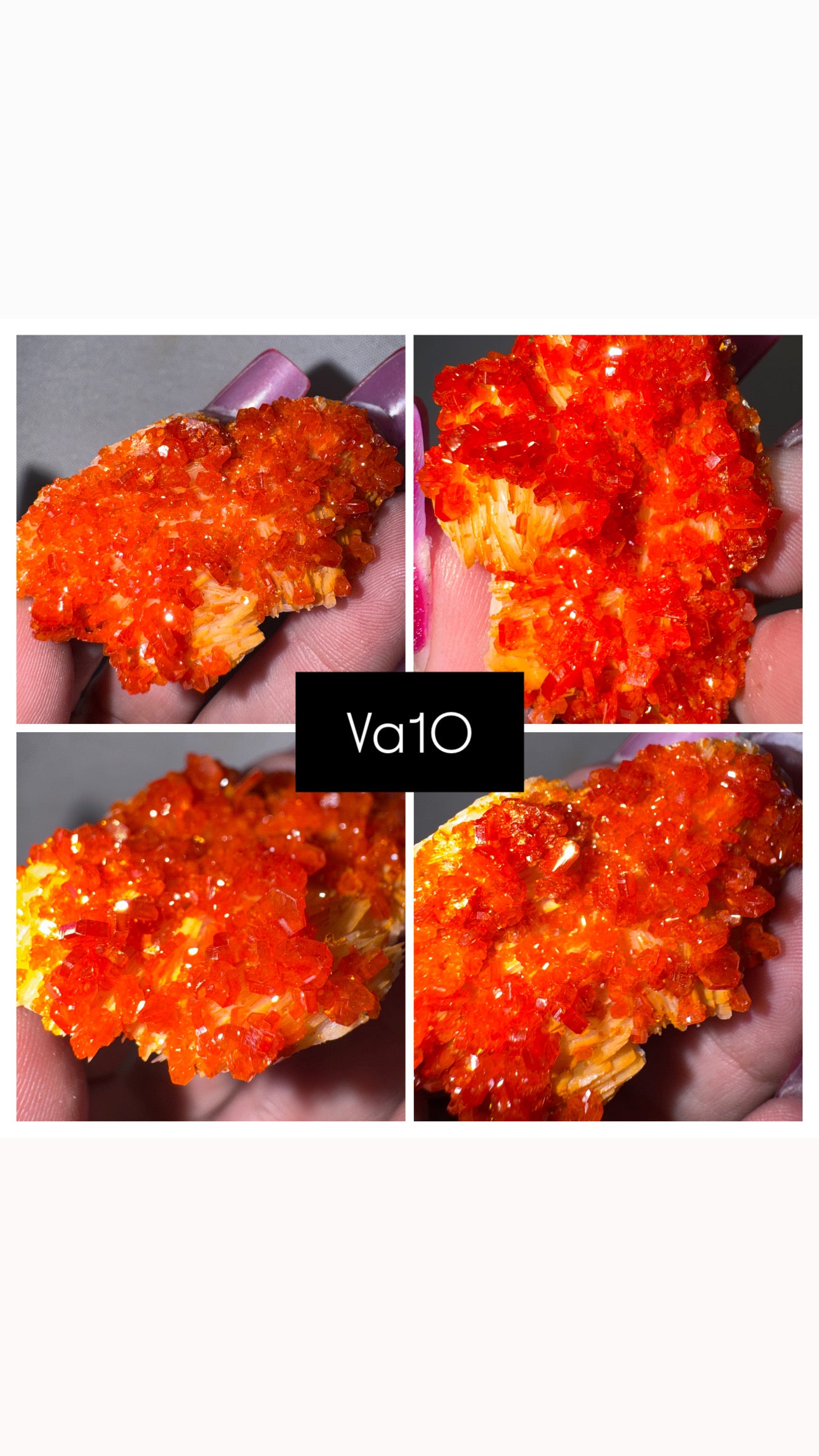 Vanadinite on Barite