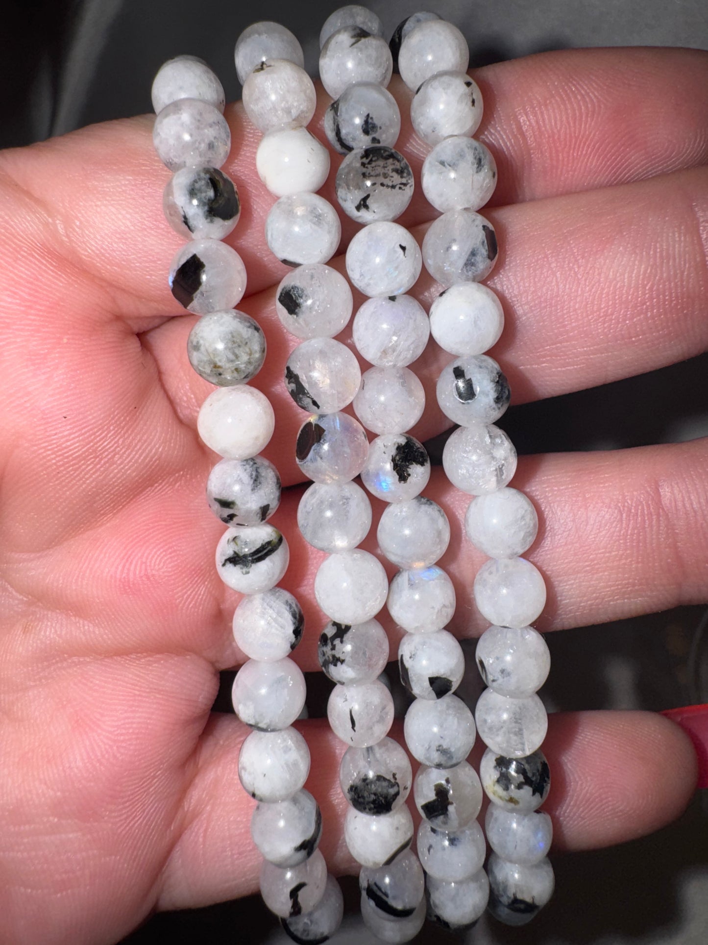 Rainbow Moonstone AA 6mm Bracelet