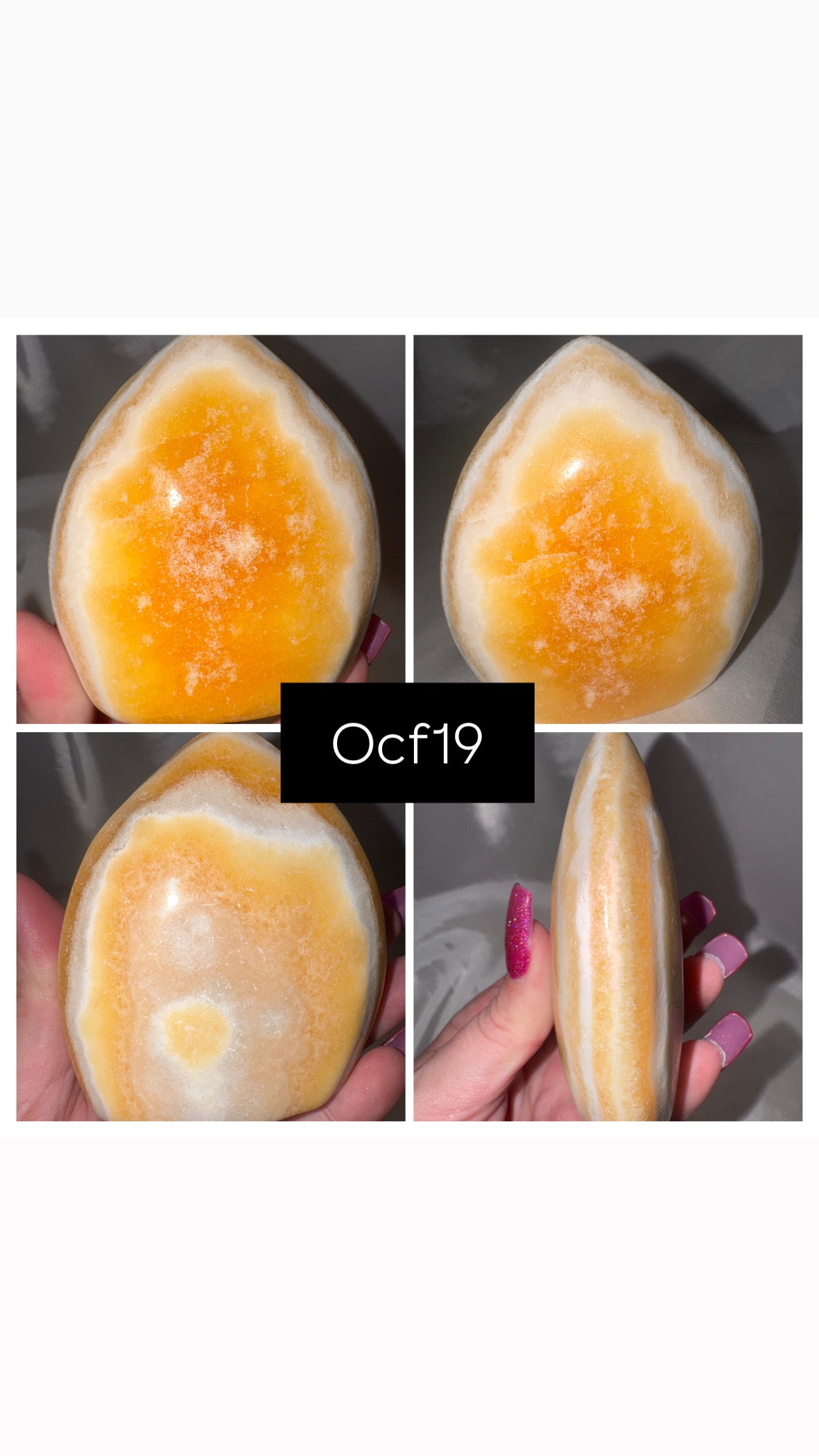 Orange Calcite Flame