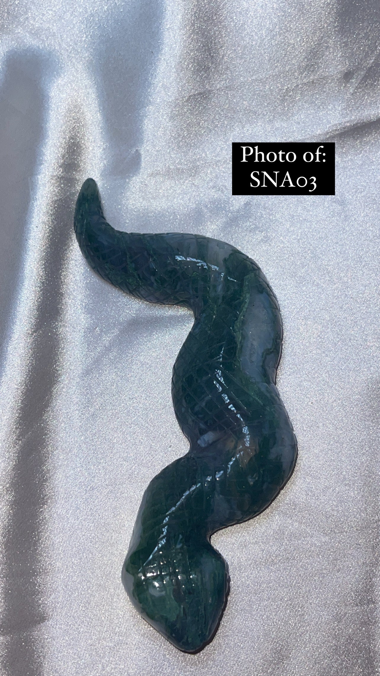 Moss Agate Large Snake