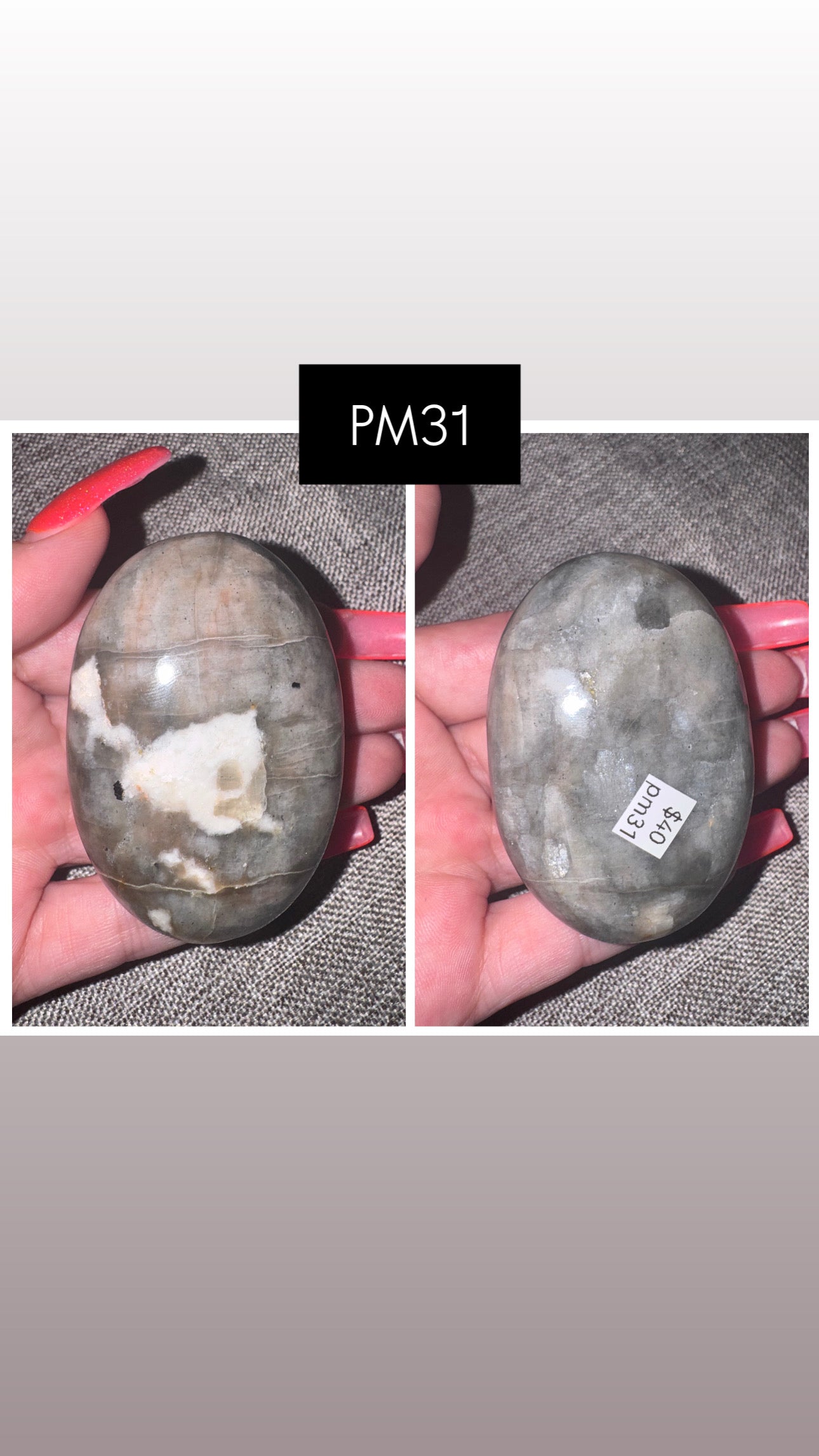 Polarity Moonstone Palmstone