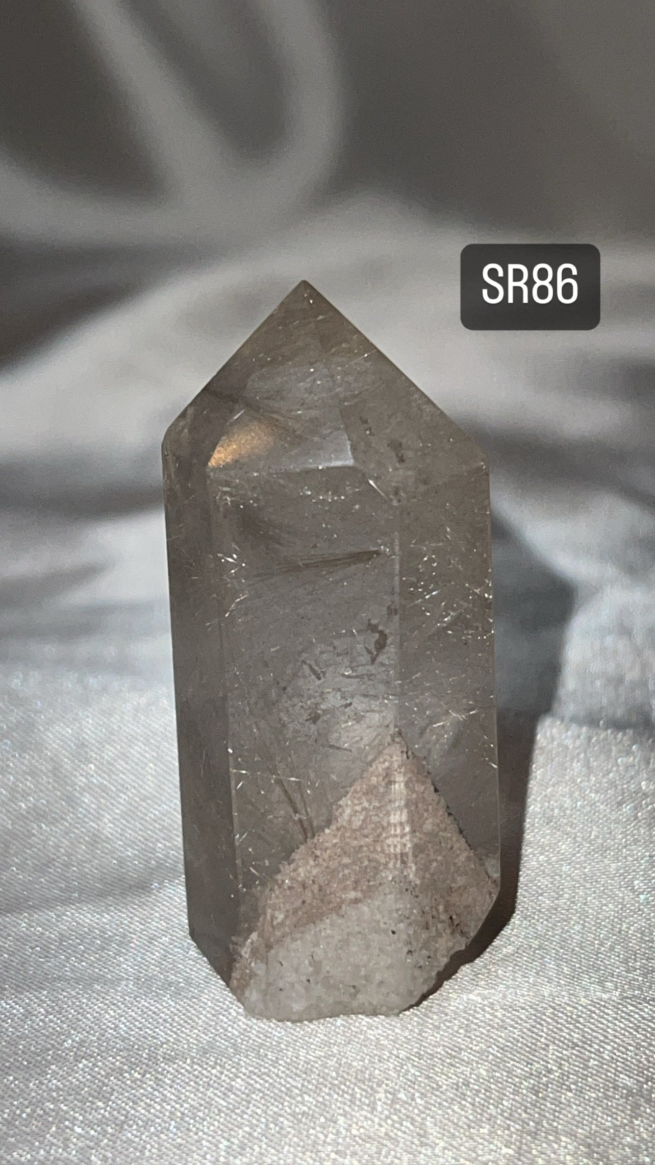 Silver Rutile Quartz AAA Tower