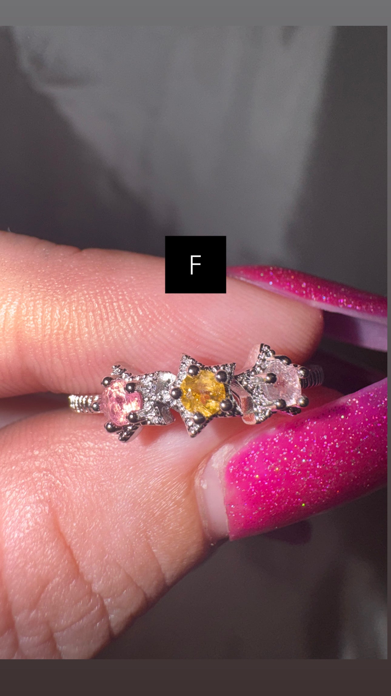Multi Colored Tourmaline Adjustable Ring