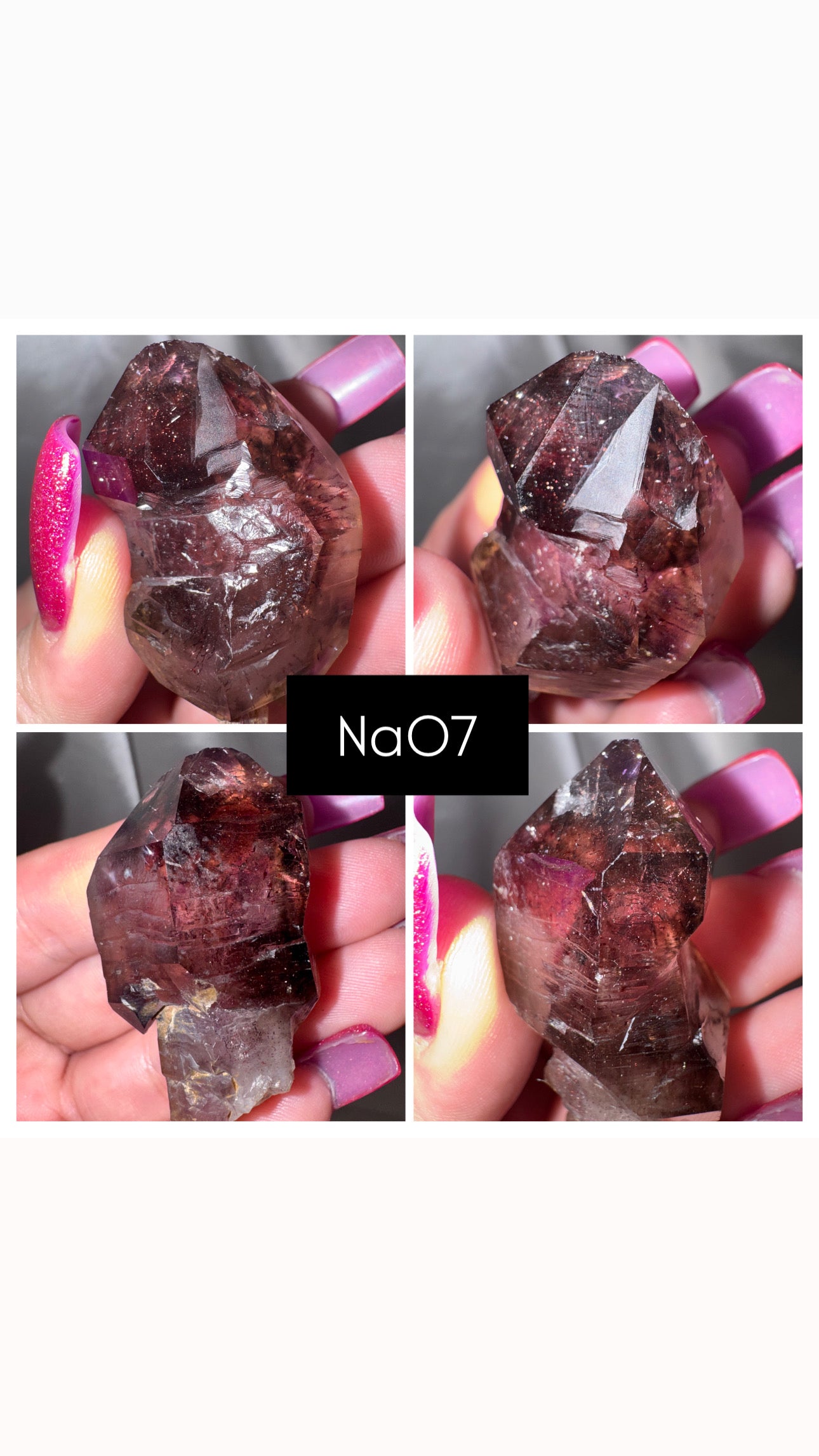 Namibian Amethyst with Lepidocrosite point