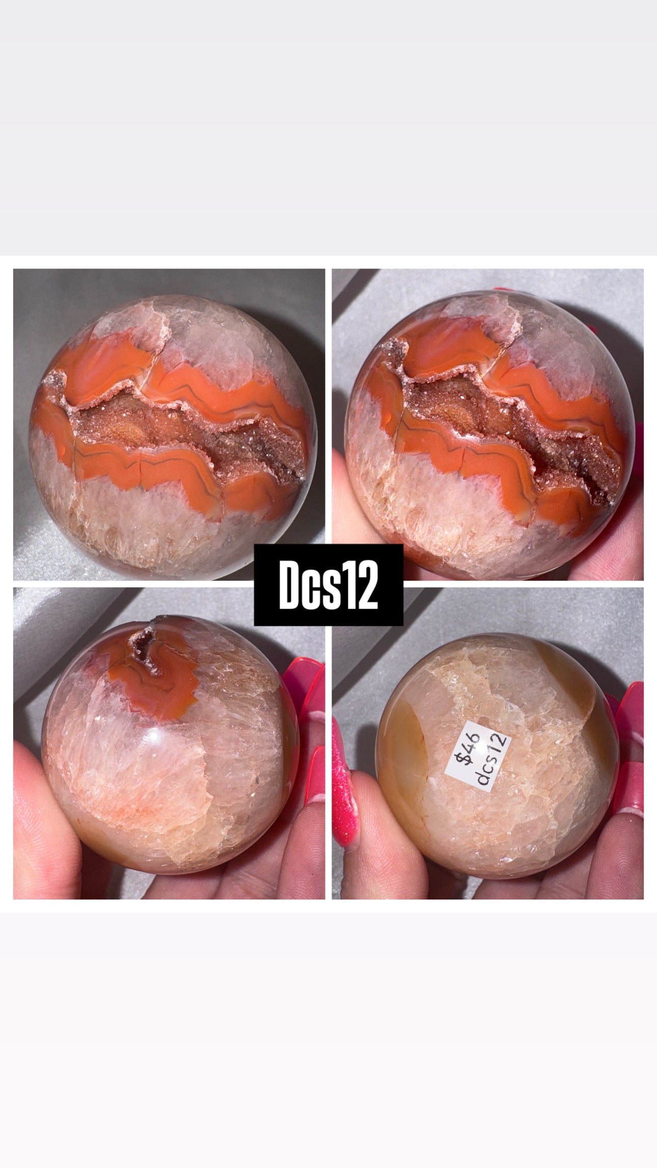 Druzy Carnelian Sphere