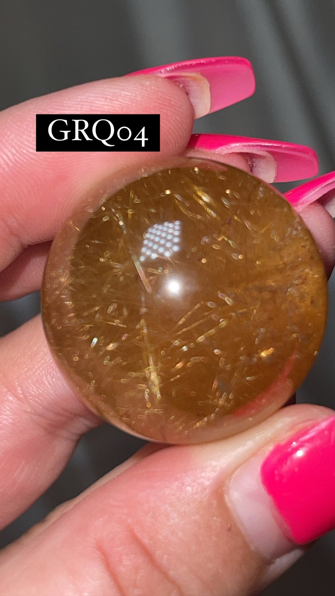 Gold Rutile Quartz AAA Sphere