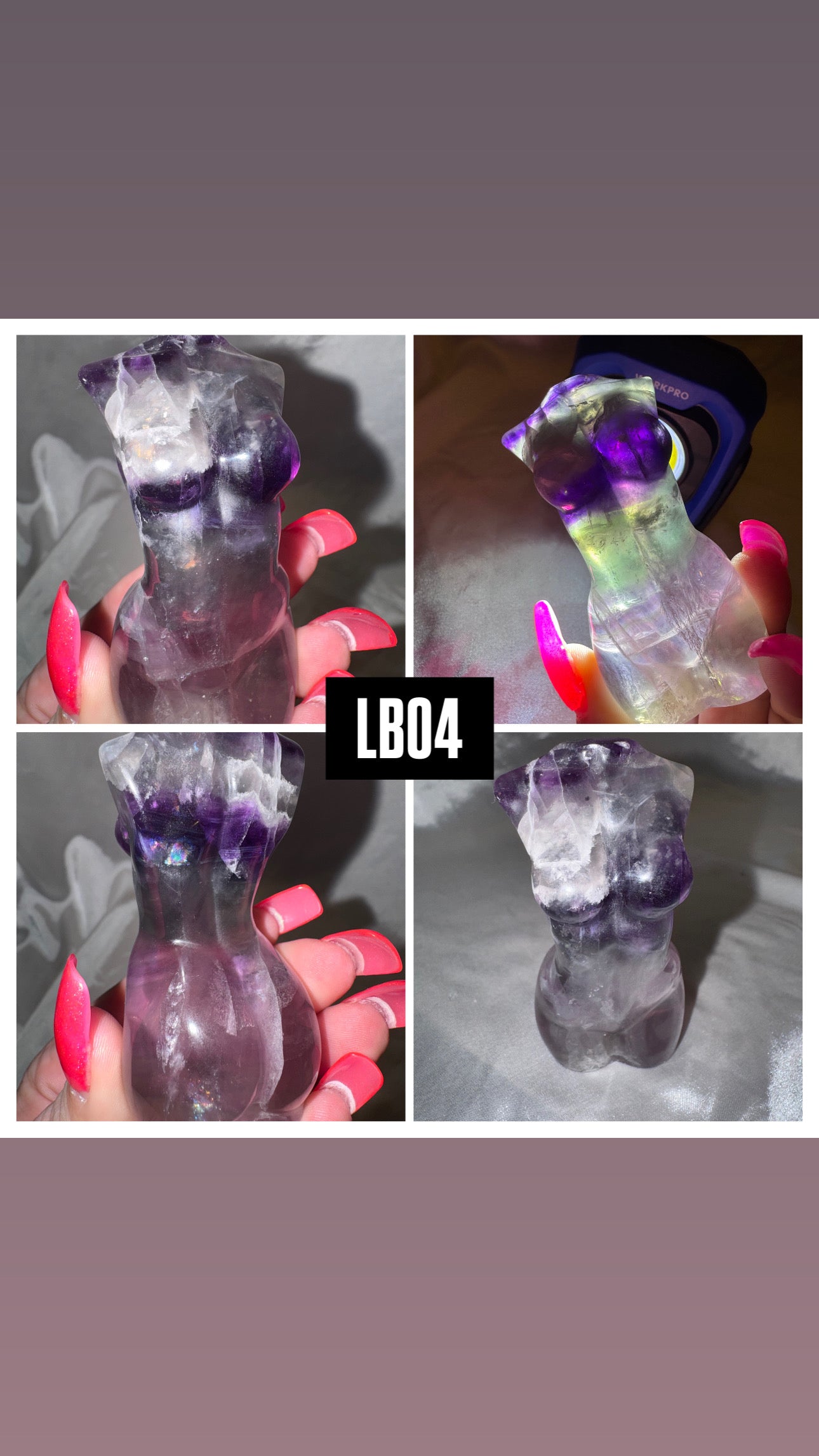 Fluorite Large Goddess Body