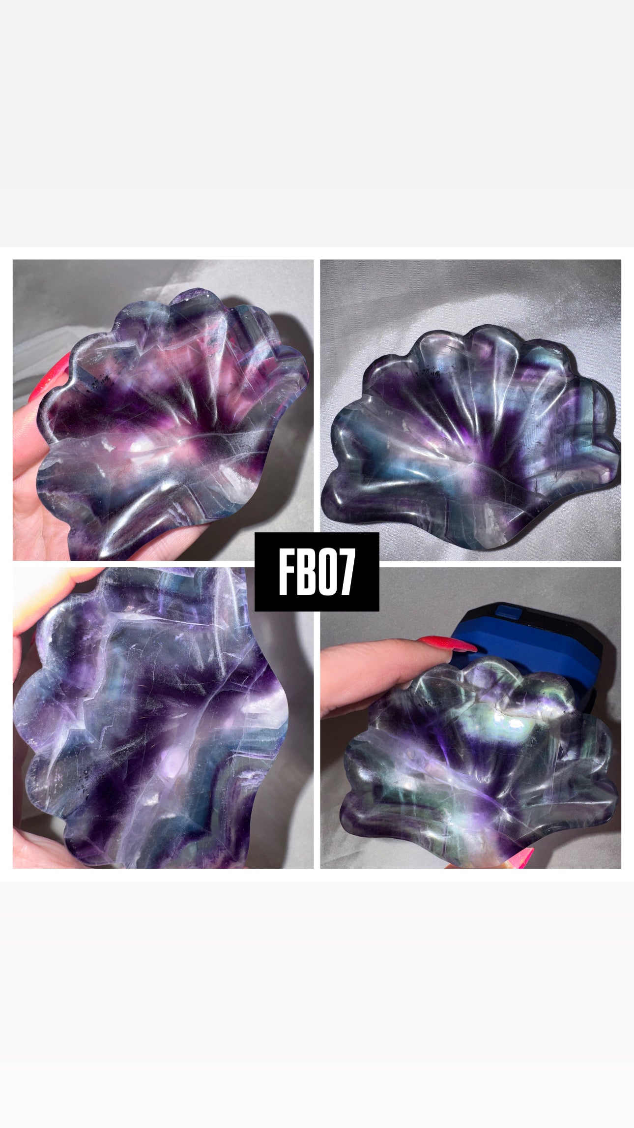 Fluorite Shell Bowl