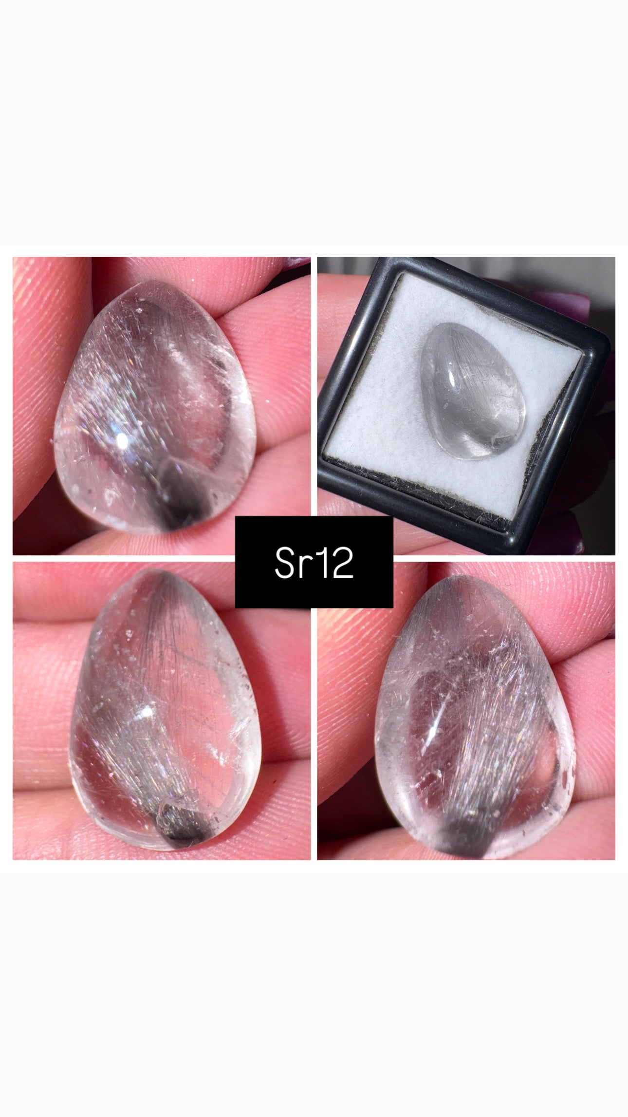 Silver Rutile Quartz AAA Teardrop
