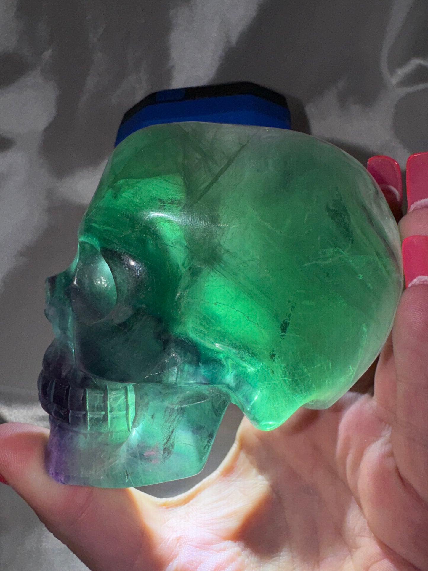 Fluorite AAA XL Imperfect Skull