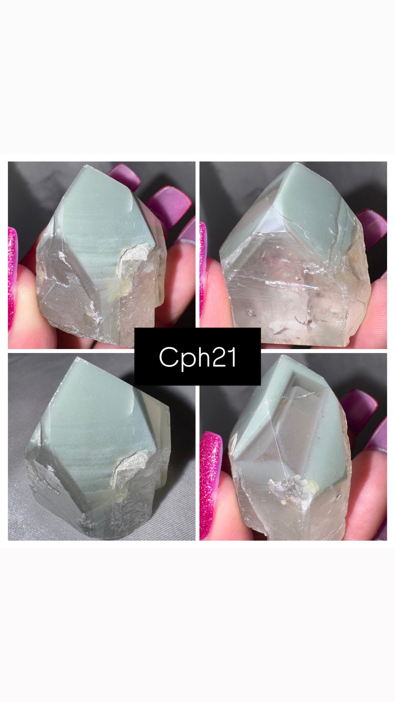 Chlorite Phantom Quartz AAA Raw Tower